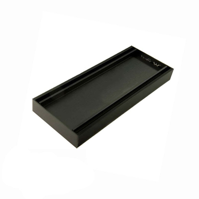 AQUAPERLA TILE INSERT GRATE BLACK (AVAILABLE IN 100X26MM AND 100X21MM)