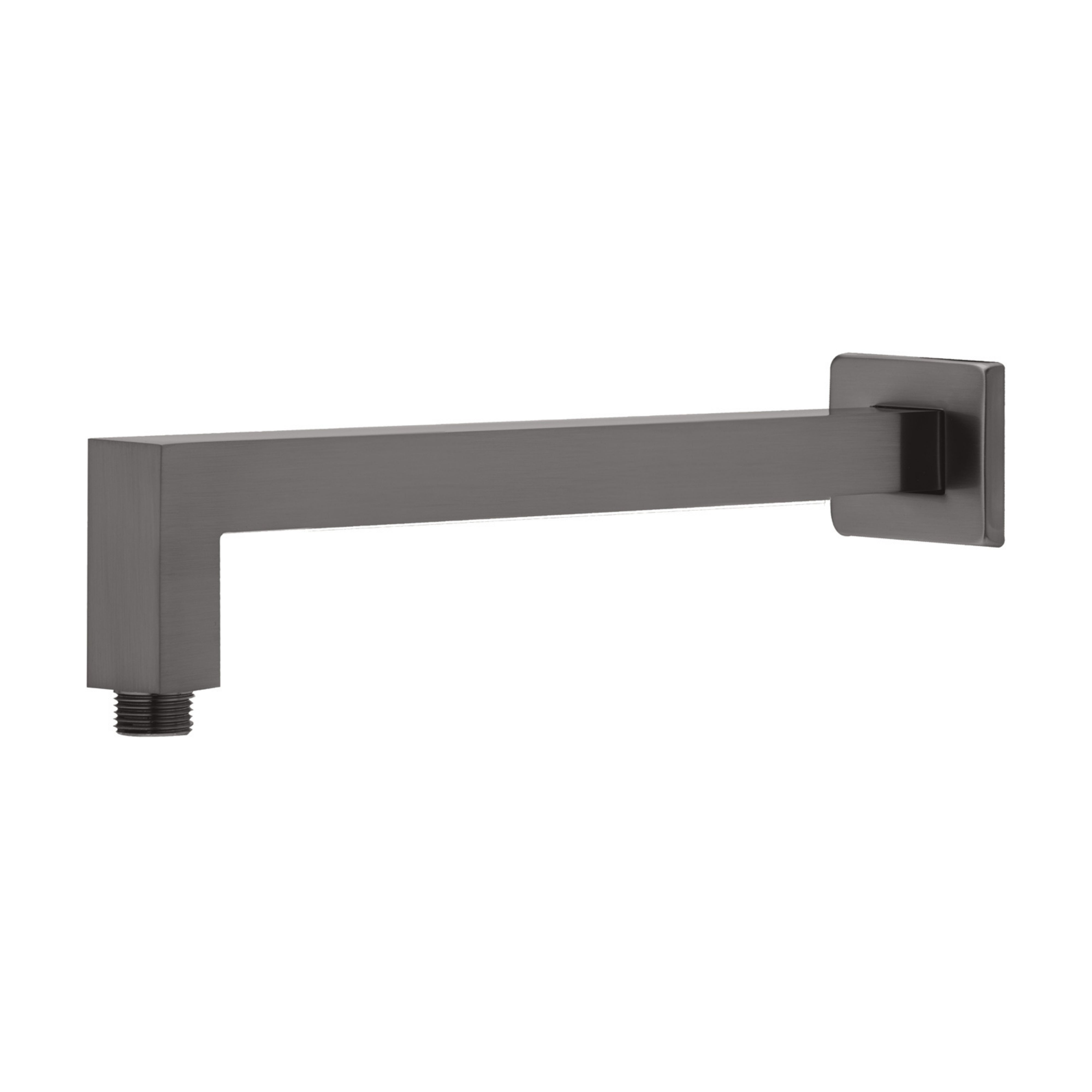 PHOENIX LEXI SHOWER ARM SQUARE 400MM BRUSHED CARBON