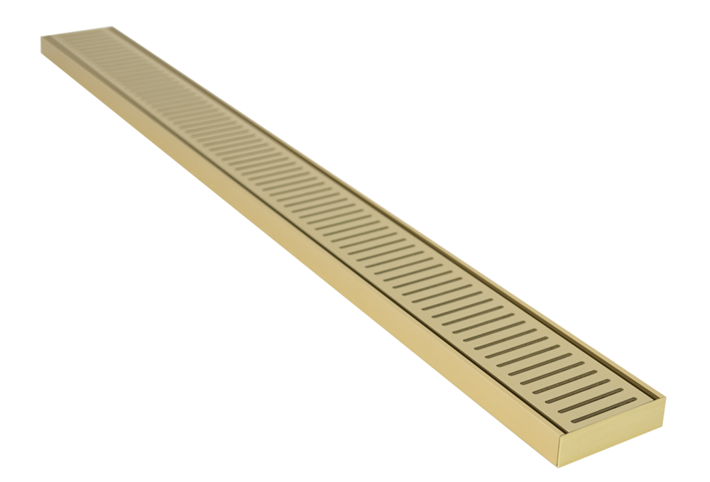 AQUAPERLA FLOOR GRATE MATTE YELLOW GOLD (AVAILABLE IN 100X100X14MM AND 100X100X26MM)