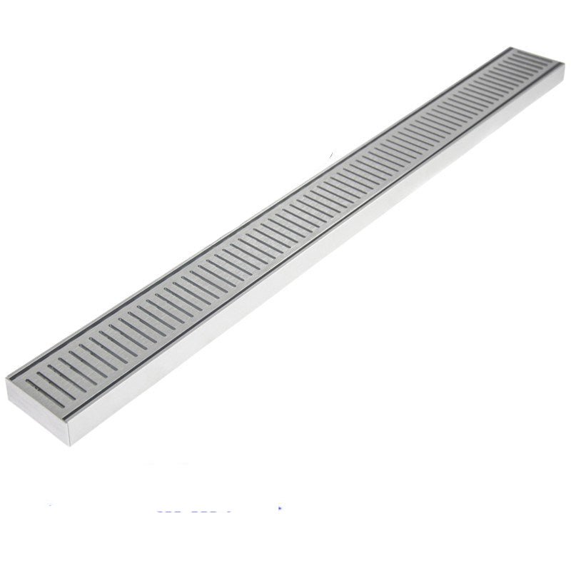 AQUAPERLA FLOOR GRATE 100X26MM CHROME