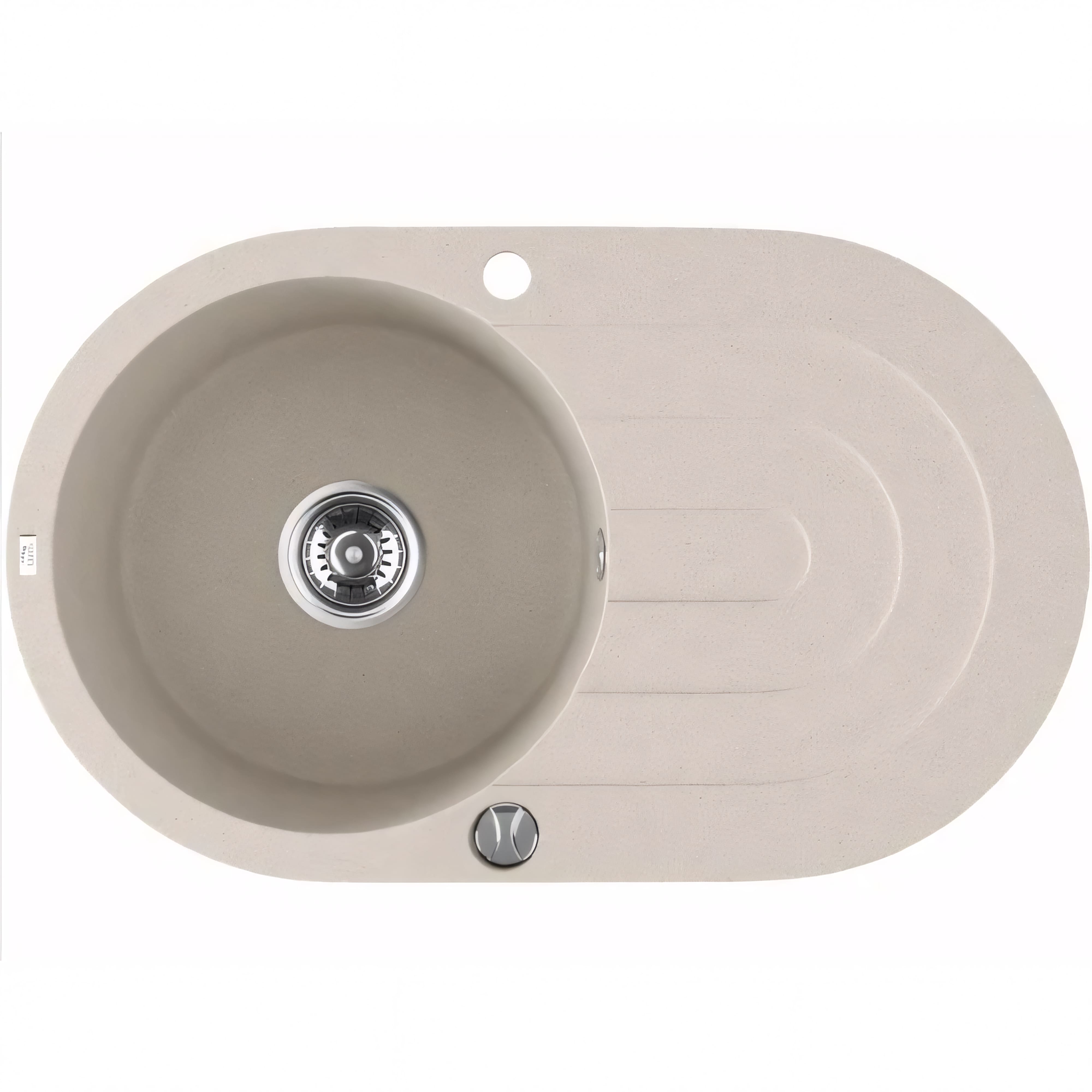 AQUAPERLA LAVEO UNDERMOUNT SINGLE BOWL SINK GREY GRANITE 470MM