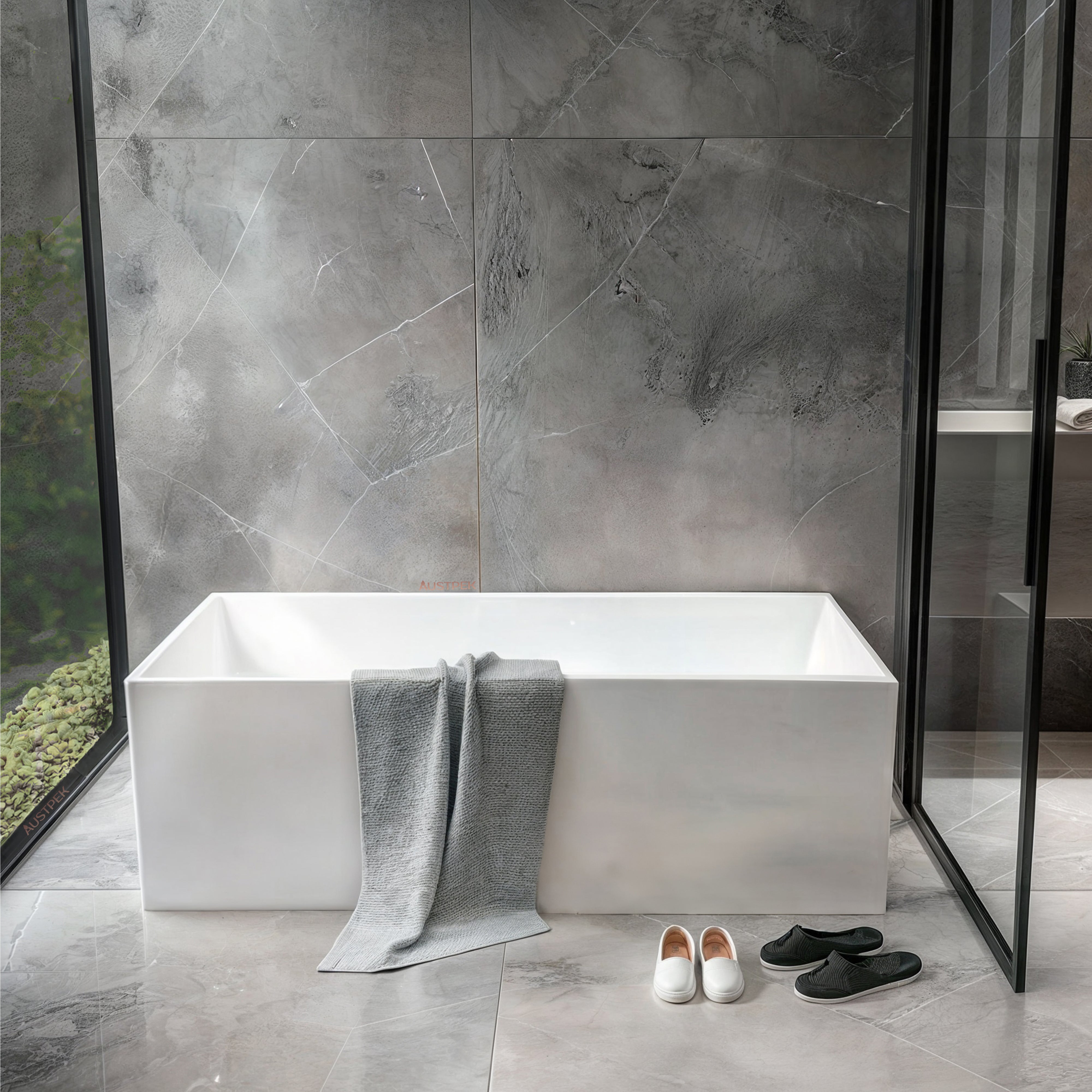 RIVA LOTUS FREESTANDING BATHTUB GLOSS WHITE (AVAILABLE IN 1200MM, 1300MM, 1400MM, 1500MM, 1600MM AND 1700MM