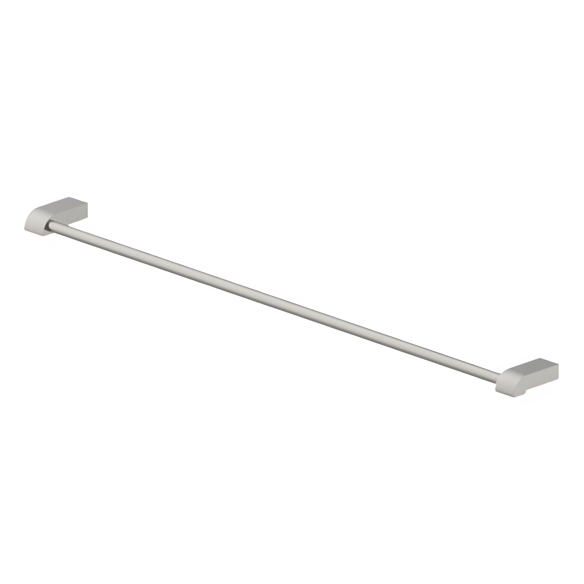 GARETH ASHTON PARK AVENUE ADJUSTABLE NON-HEATED SINGLE TOWEL RAIL BRUSHED NICKEL 760MM