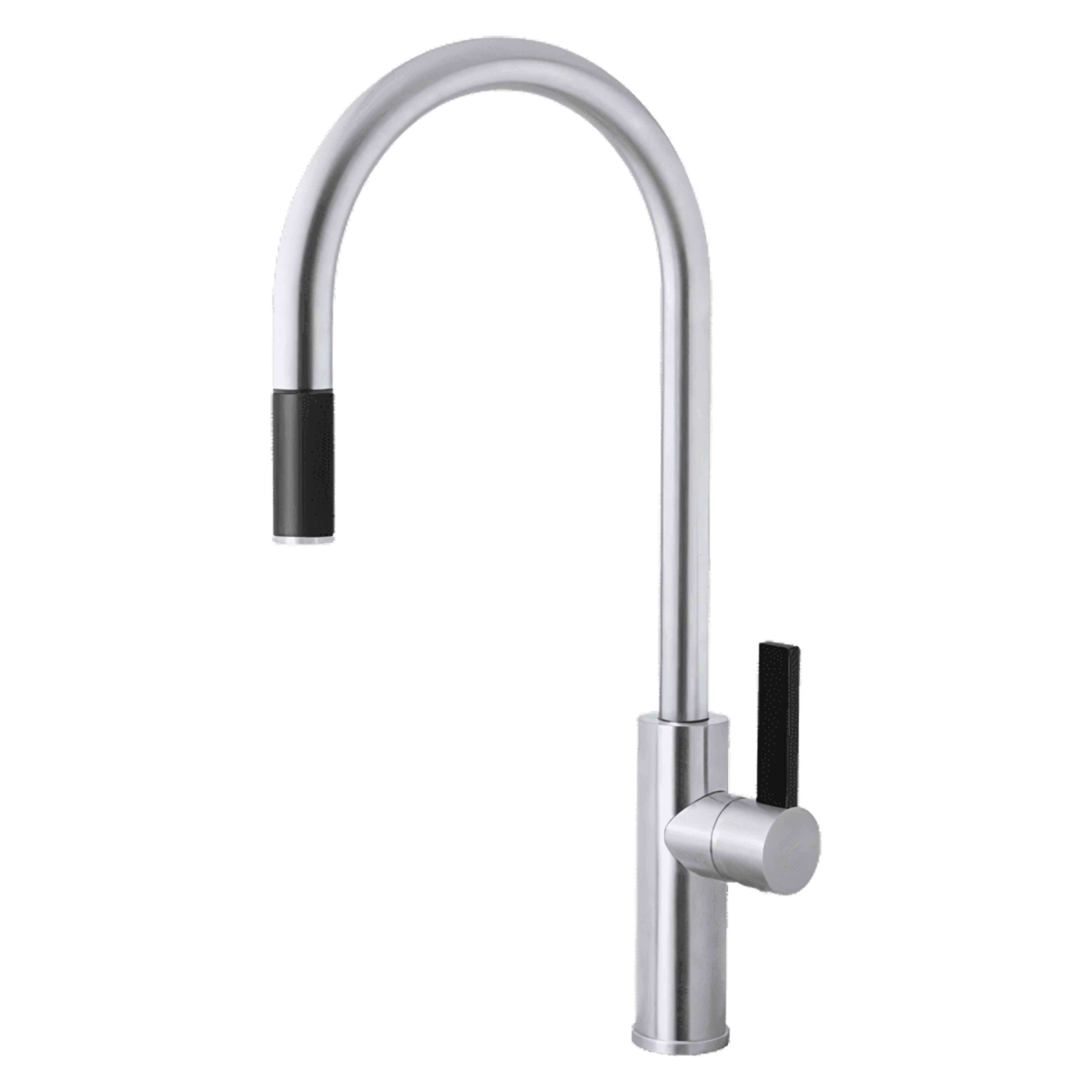 ARMANDO VICARIO LUZ GOOSENECK PULL-OUT SINK MIXER BRUSHED CHROME