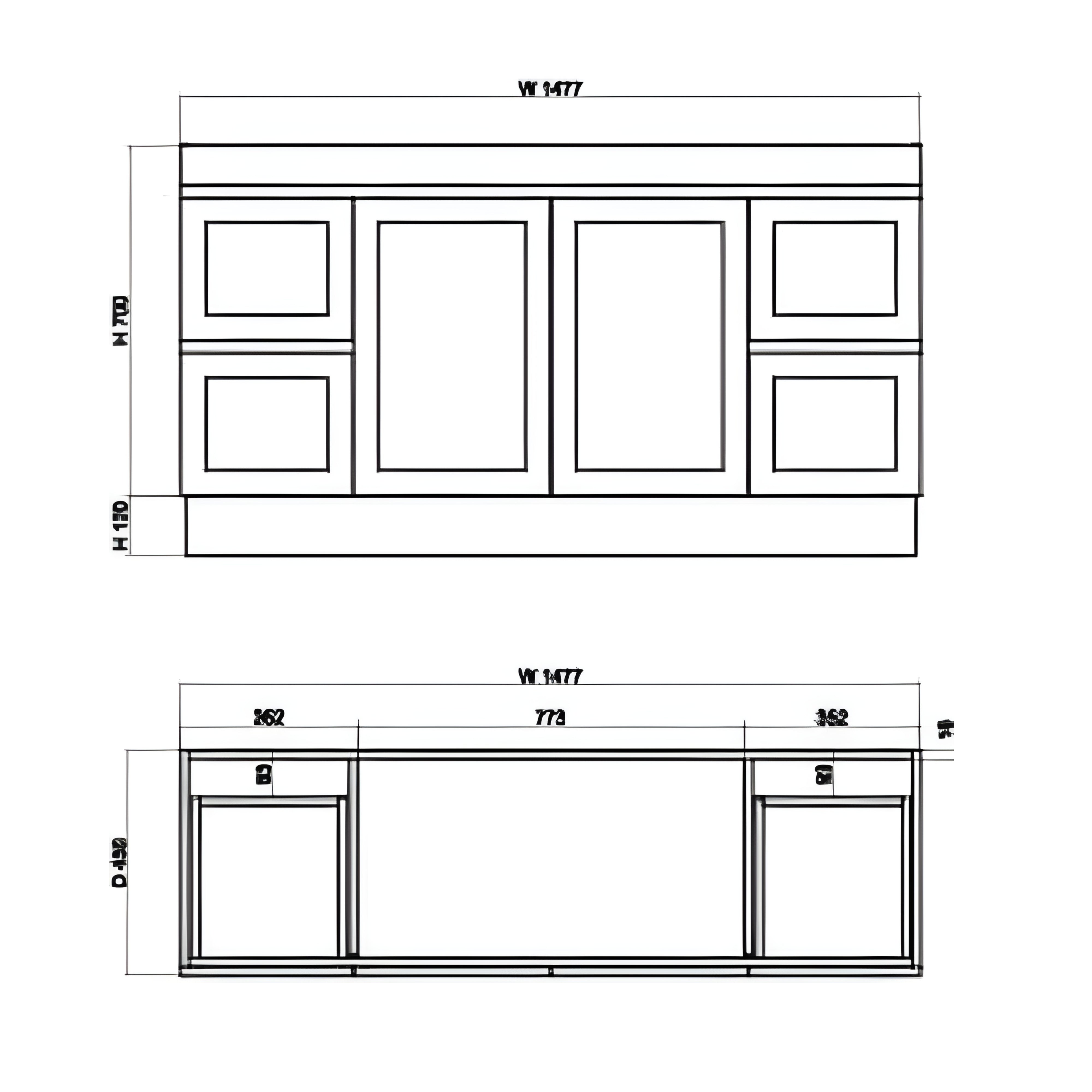 RIVA MIAMI MATTE WHITE 1500MM DOUBLE BOWL FLOOR STANDING VANITY