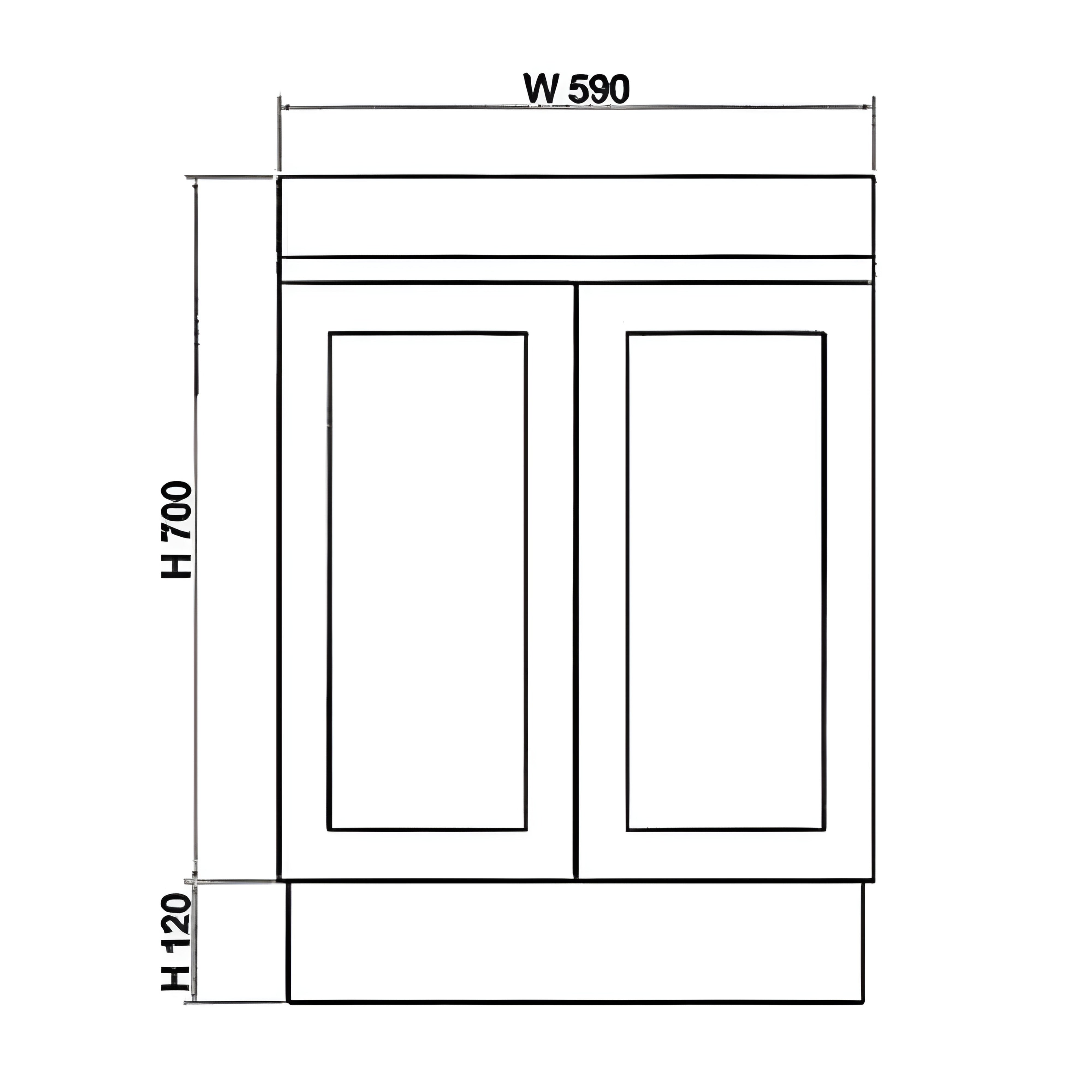 RIVA MIAMI MATTE WHITE 600MM SINGLE BOWL FLOOR STANDING VANITY