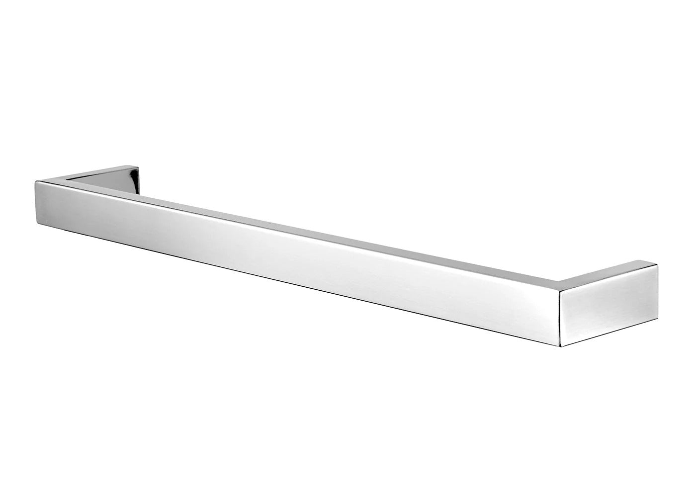 COLDBUSTER HORIZONTAL SQUARE HEATED SINGLE TOWEL RAIL POLISHED STAINLESS STEEL (AVAILABLE IN 450MM, 632MM AND 832MM)