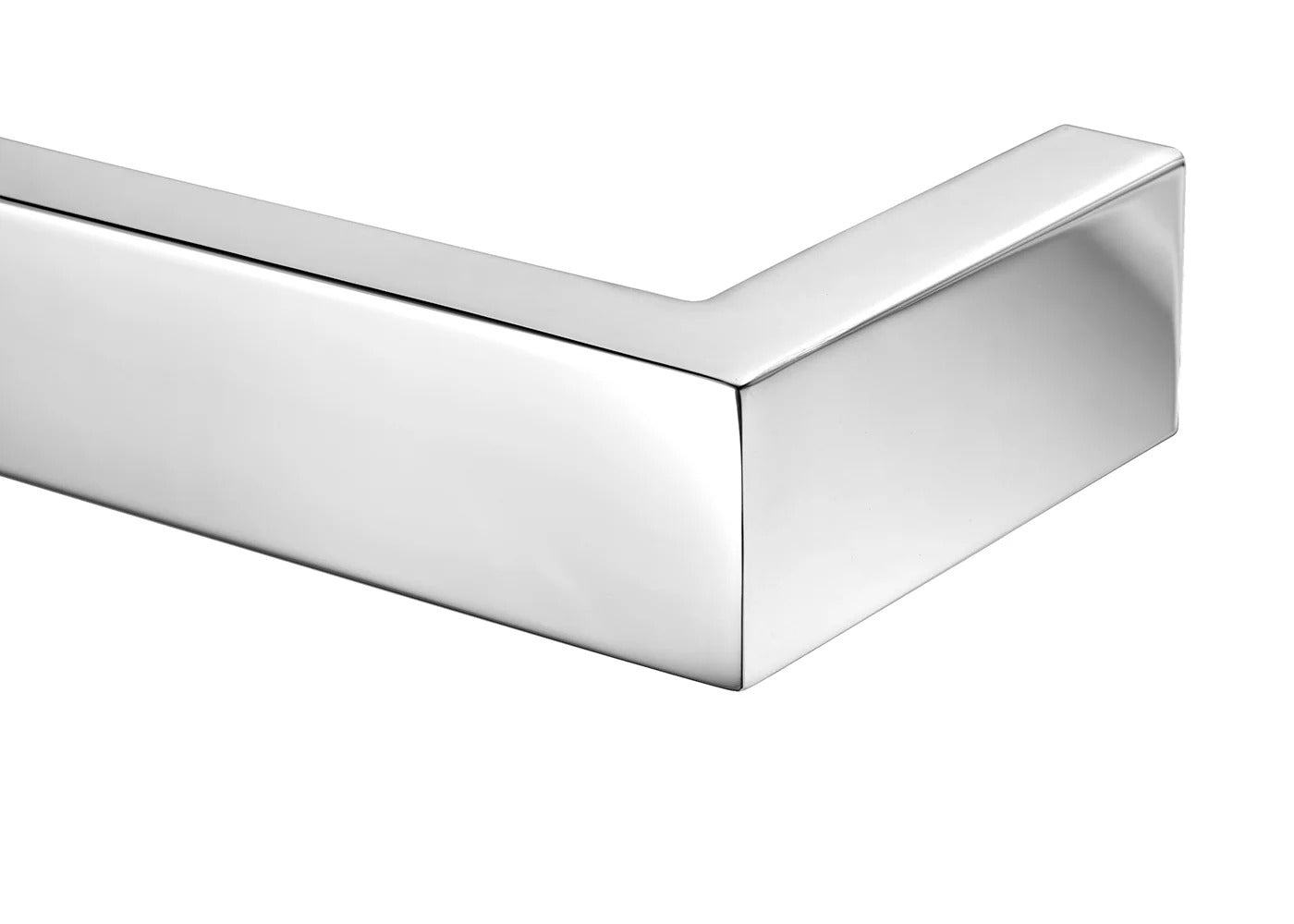 COLDBUSTER HORIZONTAL SQUARE HEATED SINGLE TOWEL RAIL POLISHED STAINLESS STEEL (AVAILABLE IN 450MM, 632MM AND 832MM)