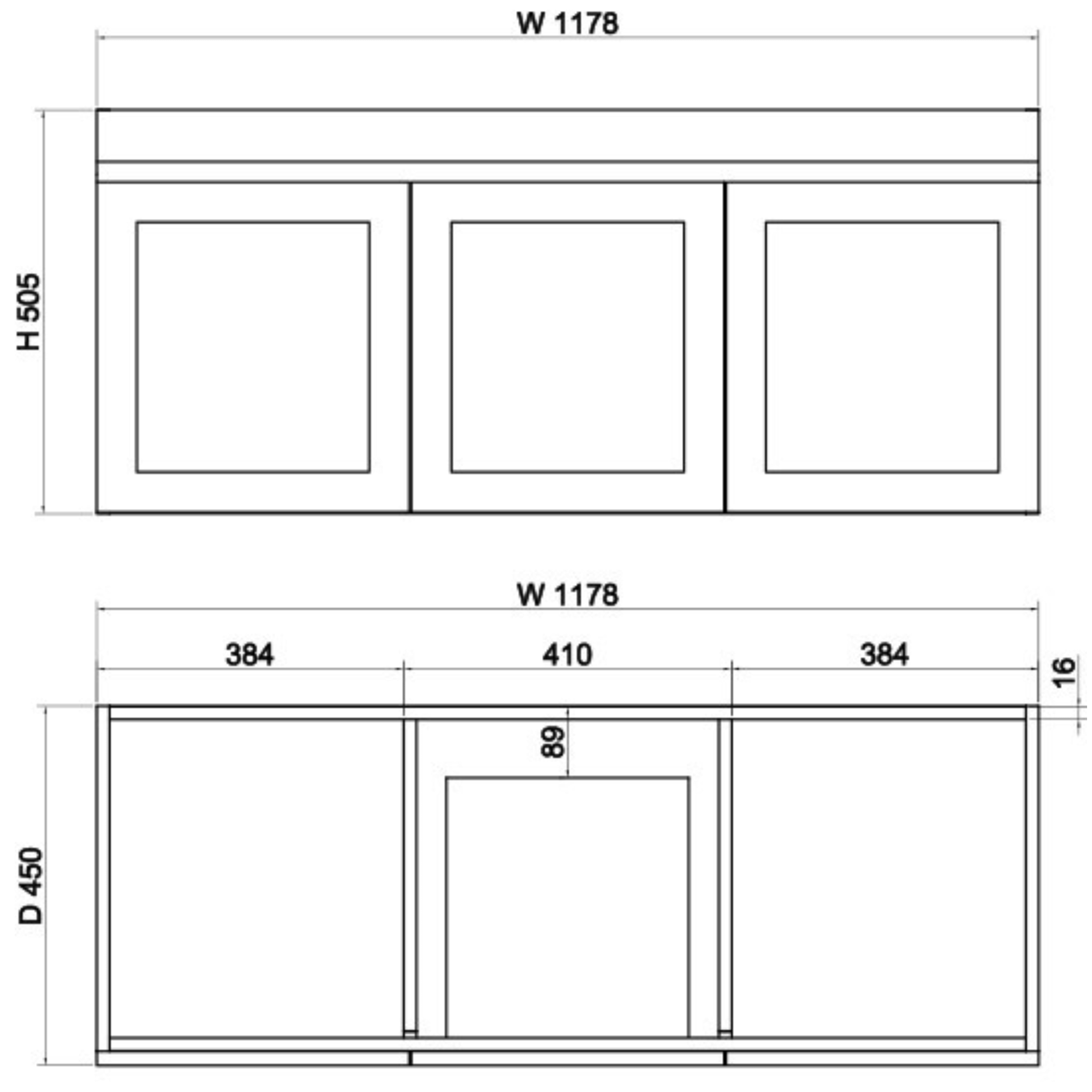 RIVA MIAMI MATTE WHITE 1200MM DOUBLE BOWL WALL HUNG VANITY