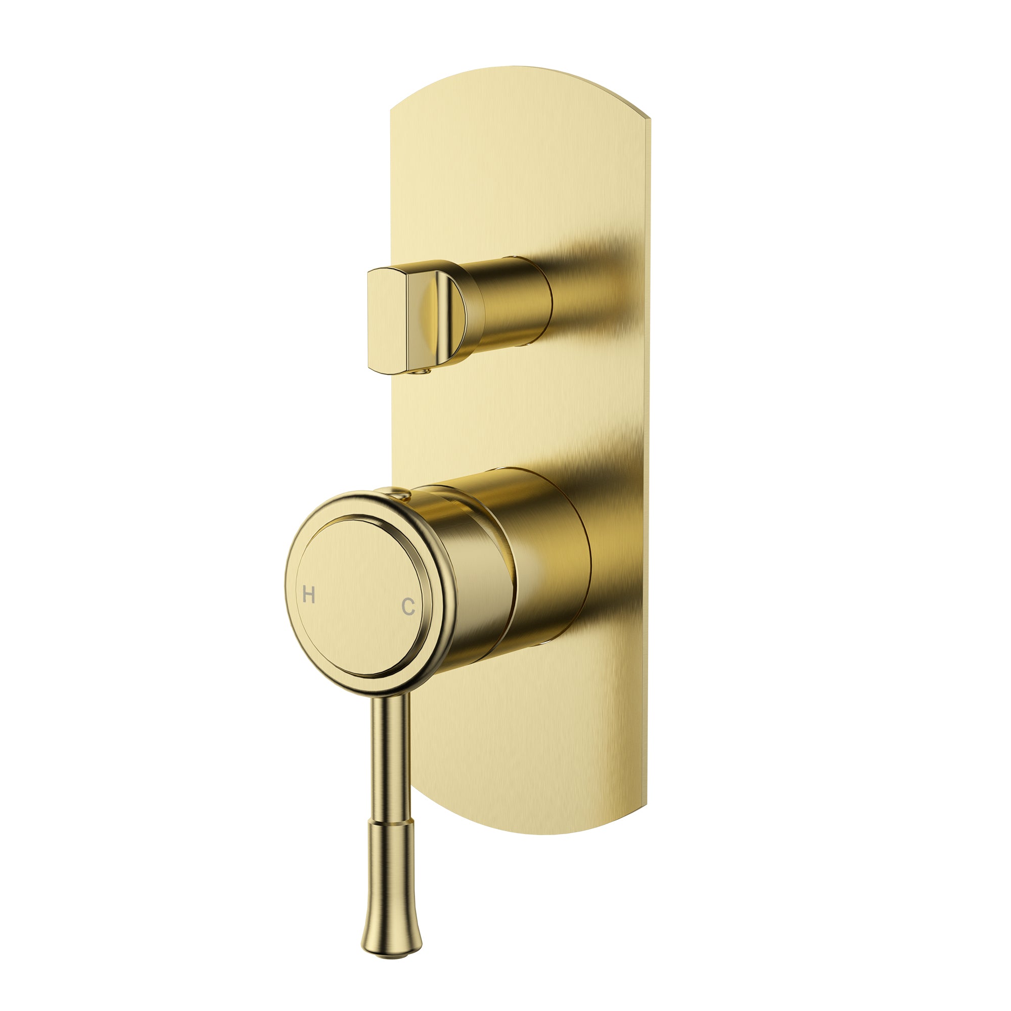 MODERN NATIONAL MONTPELLIER SHOWER DIVERTER MIXER 180MM BRUSHED BRONZE