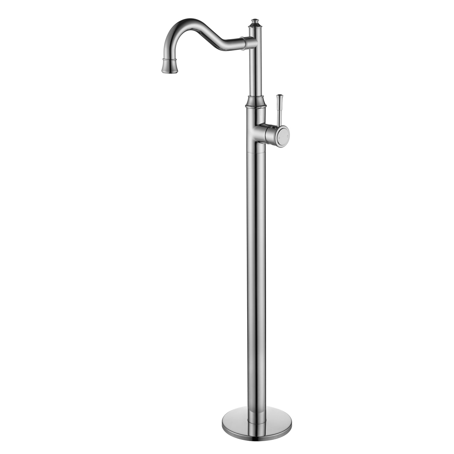 MODERN NATIONAL MONTPELLIER FREESTANDING BATH MIXER 915MM CHROME