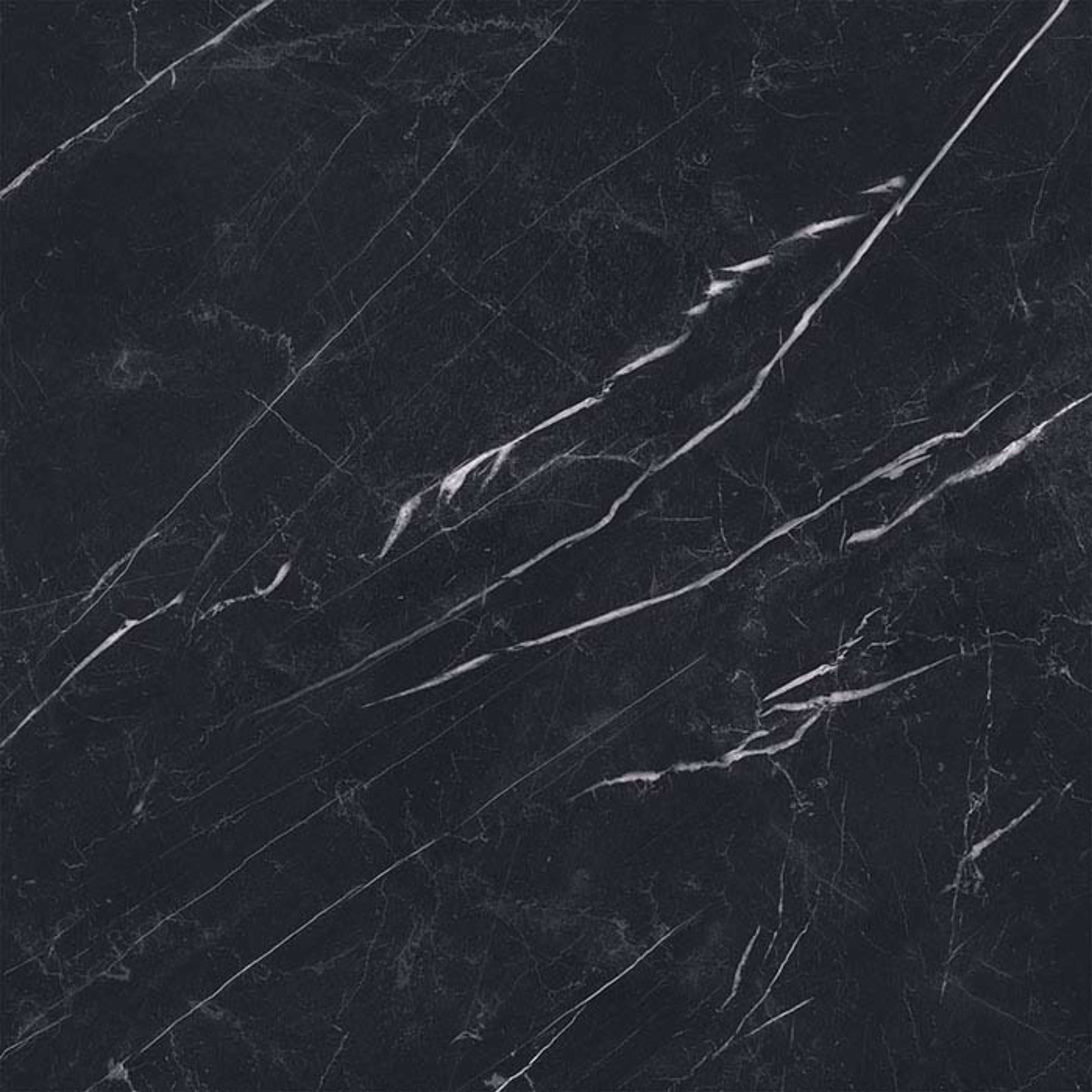 EVERSTONE SUPERB MARBLE MARQUINA BLACK NATURAL 1200X1200MM SQUARE TILE (PER BOX)