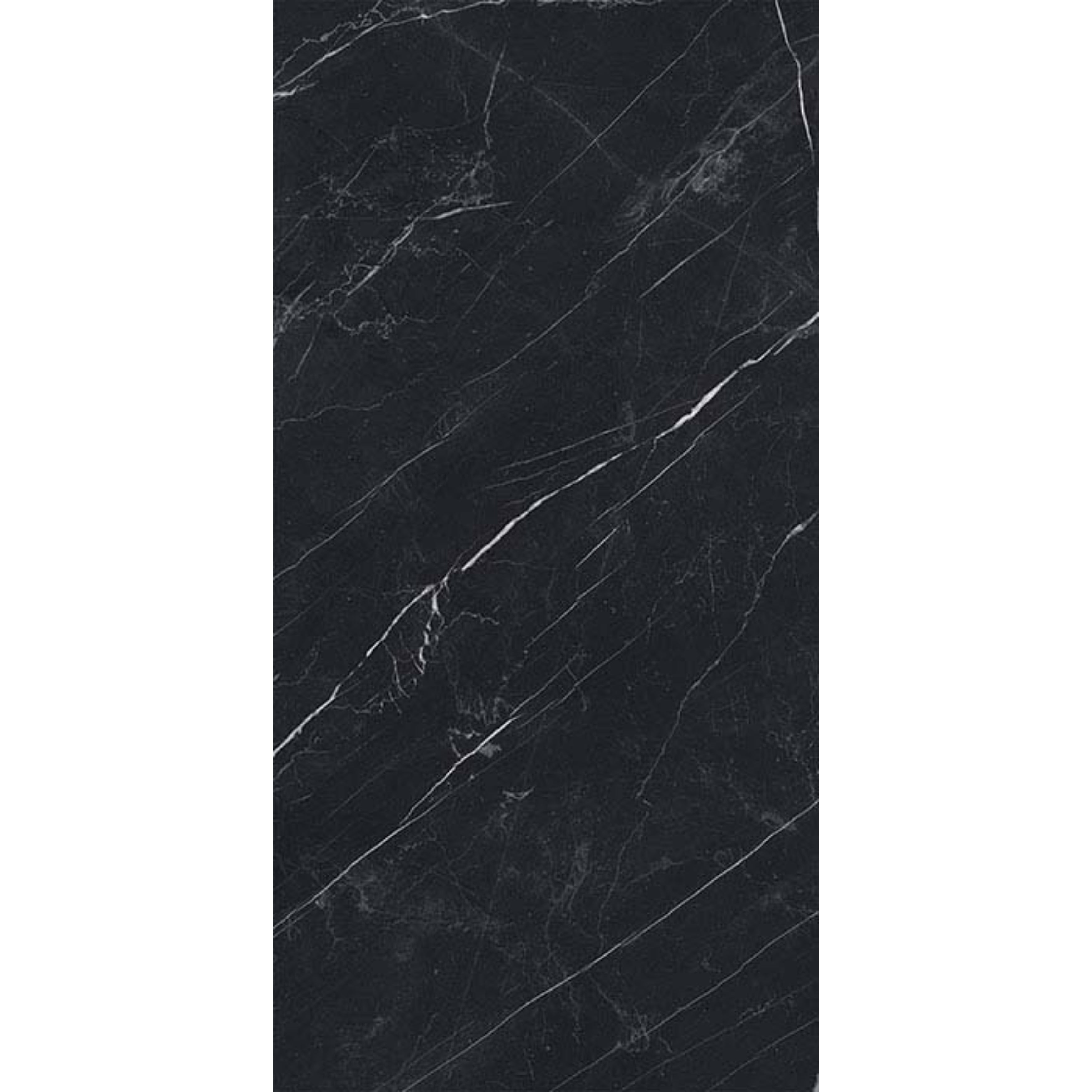 EVERSTONE SUPERB MARBLE MARQUINA BLACK NATURAL 1200X600MM RECTANGULAR TILE (PER BOX)