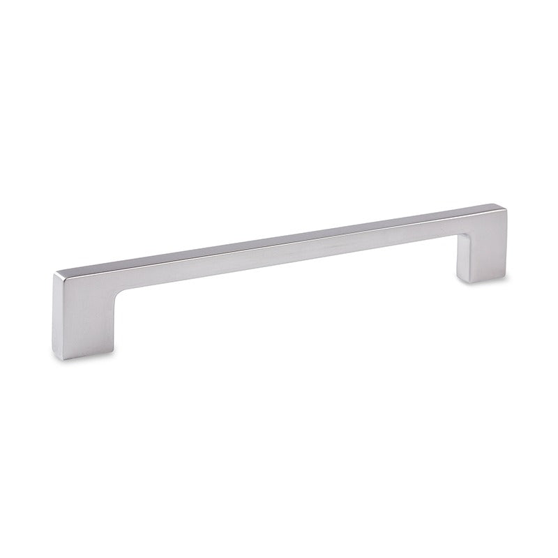 MODULR SQUARE HANDLE MATTE CHROME 128MM