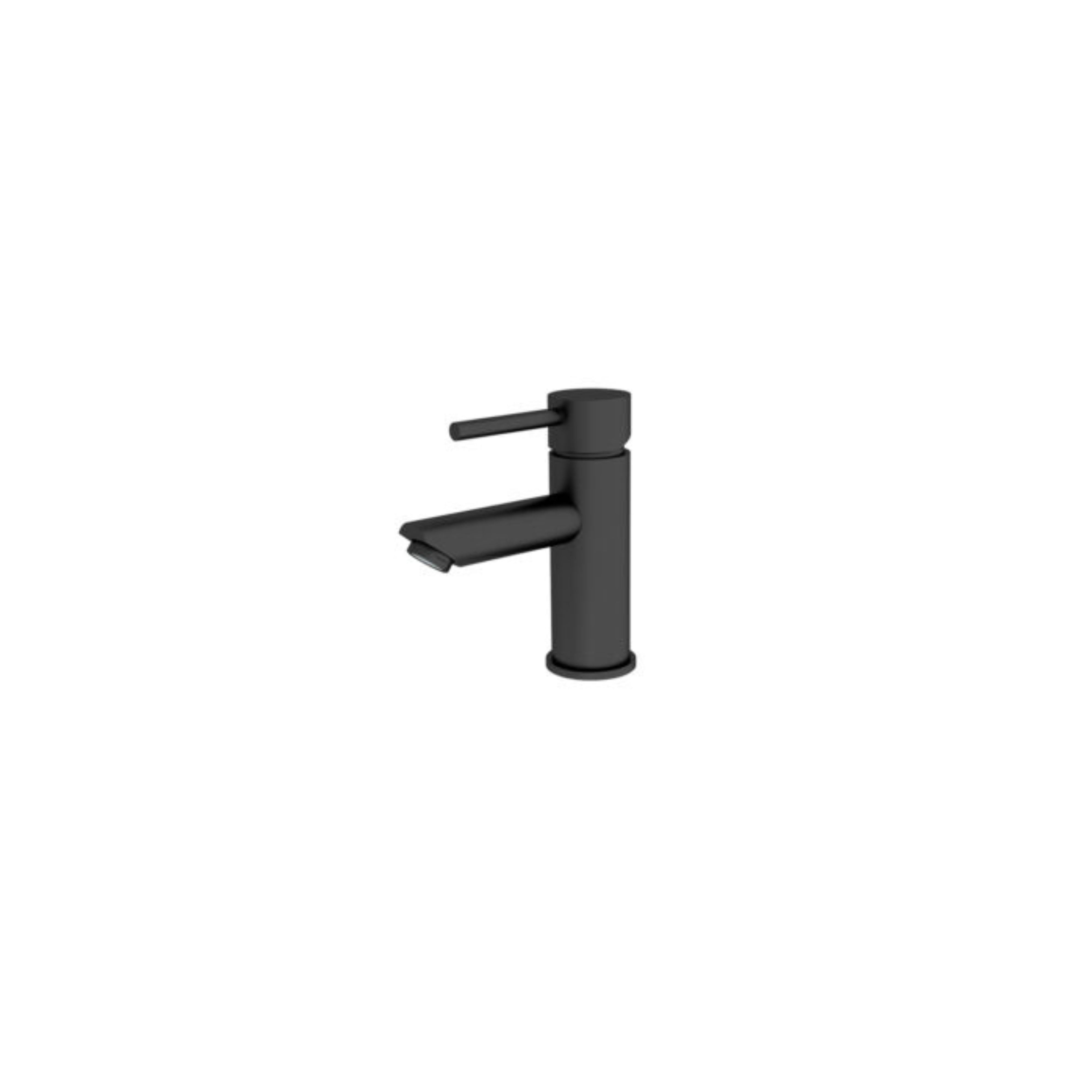 NERO DOLCE BASIN MIXER STRAIGHT SPOUT 156MM MATTE BLACK