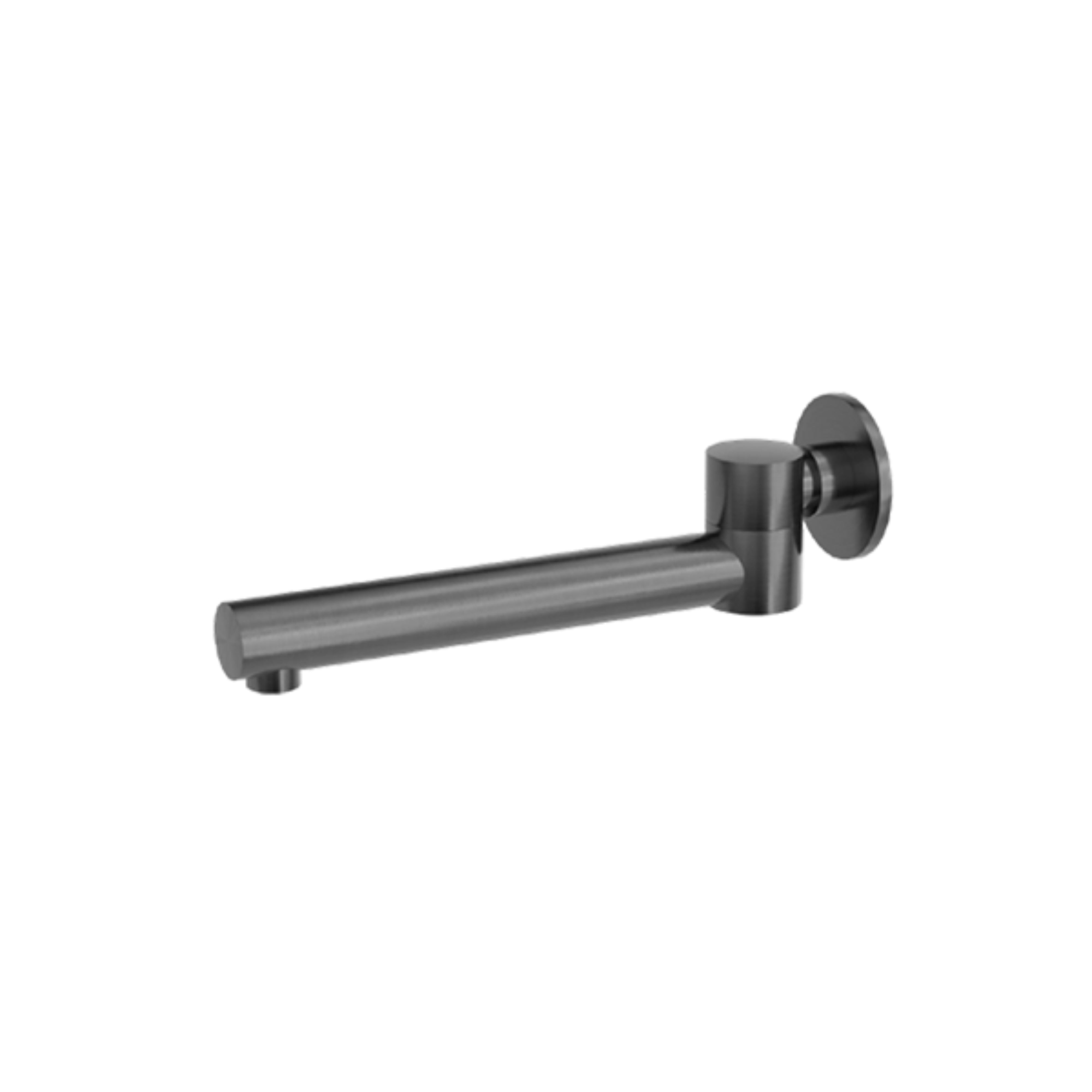 NERO DOLCE DOLCE WALL MOUNTED SWIVEL BATH SPOUT 242MM GUN METAL