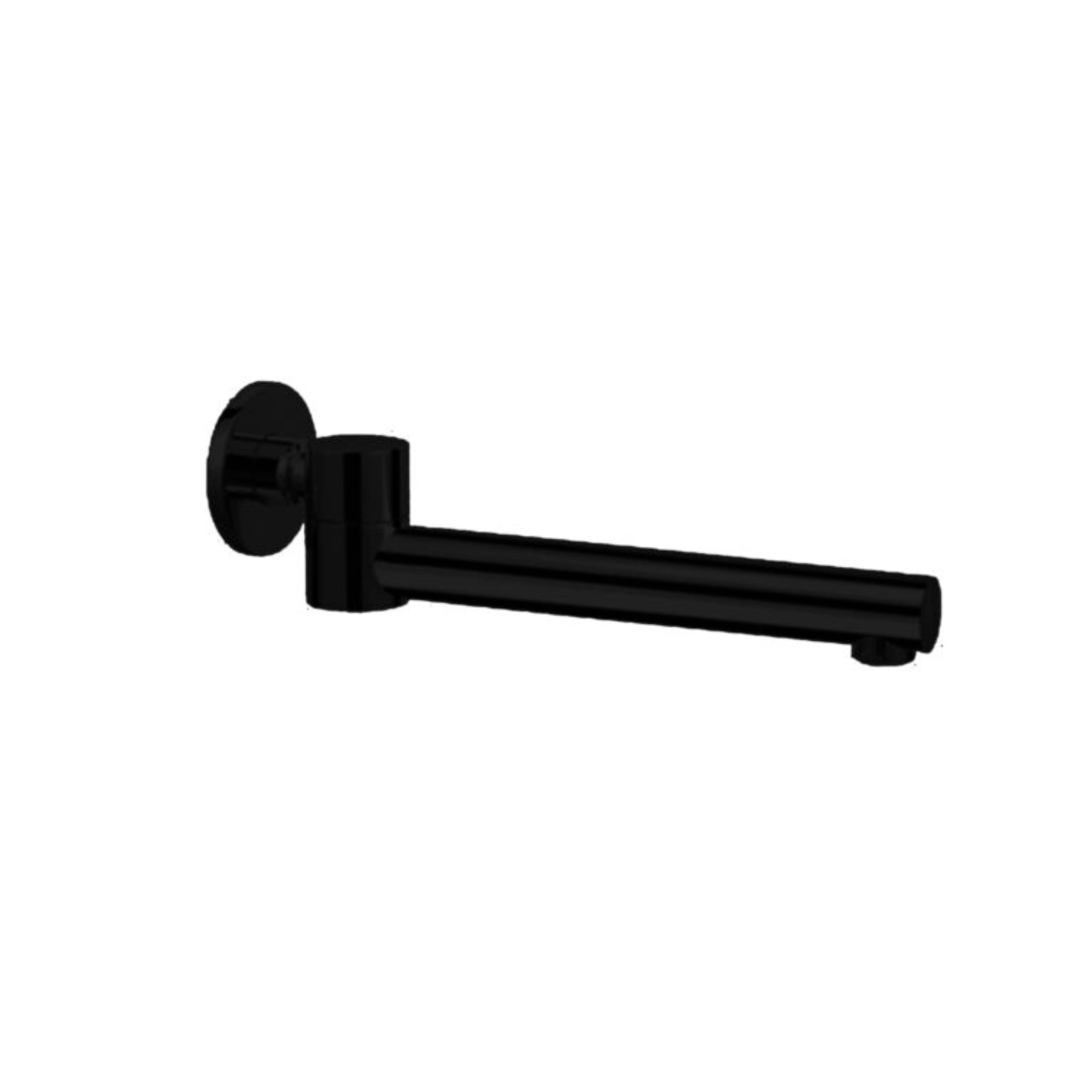 NERO DOLCE DOLCE WALL MOUNTED SWIVEL BATH SPOUT 242MM MATTE BLACK