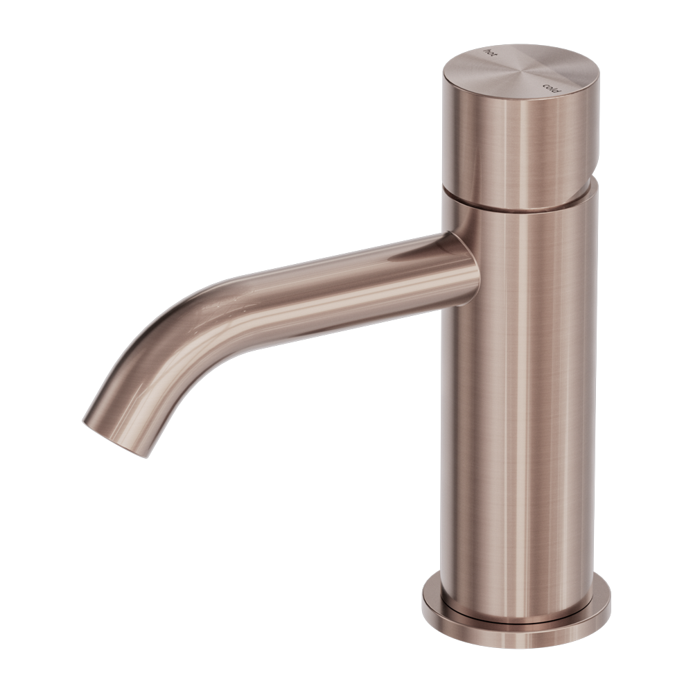 NERO ZEN BASIN MIXER HANDLESS 157MM BRUSHED BRONZE