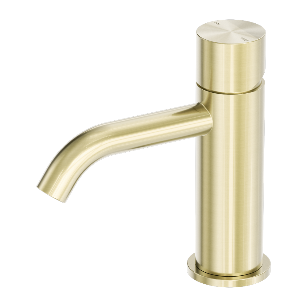 NERO ZEN BASIN MIXER HANDLESS 157MM BRUSHED GOLD