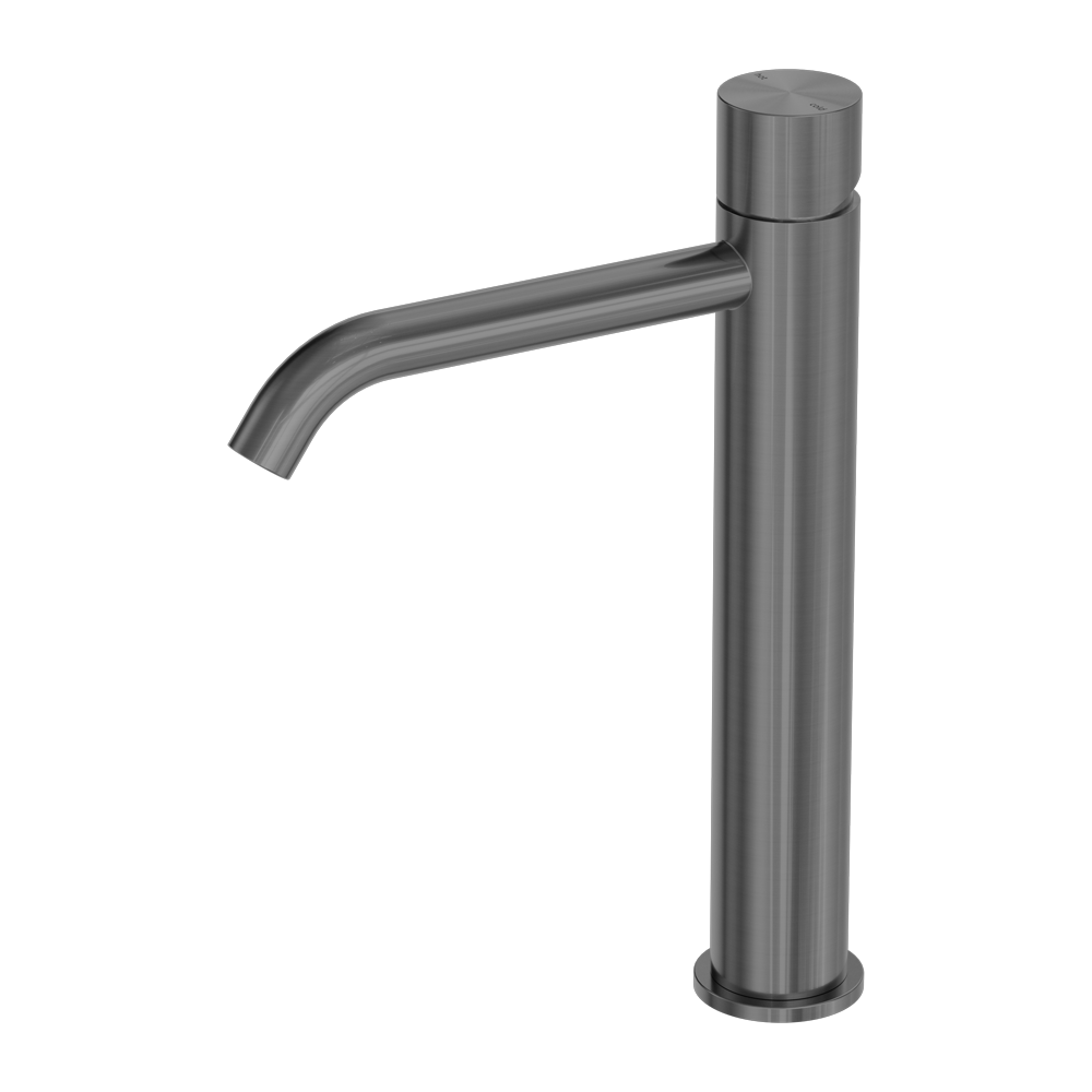 NERO ZEN TALL BASIN MIXER HANDLESS 287MM GRAPHITE