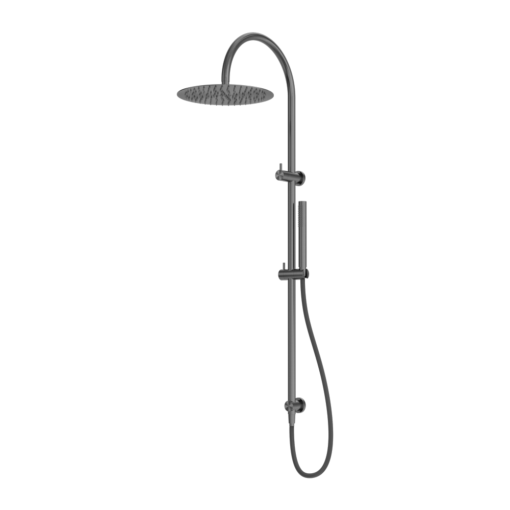 NERO ZEN TWIN SHOWER WITH OUTDOOR SHOWER HOSE GRAPHITE