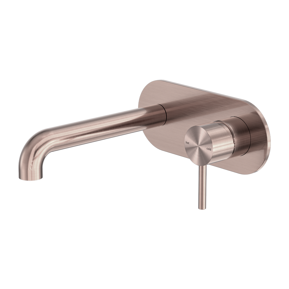 NERO ZEN WALL BASIN / BATH MIXER 230MM BRUSHED BRONZE