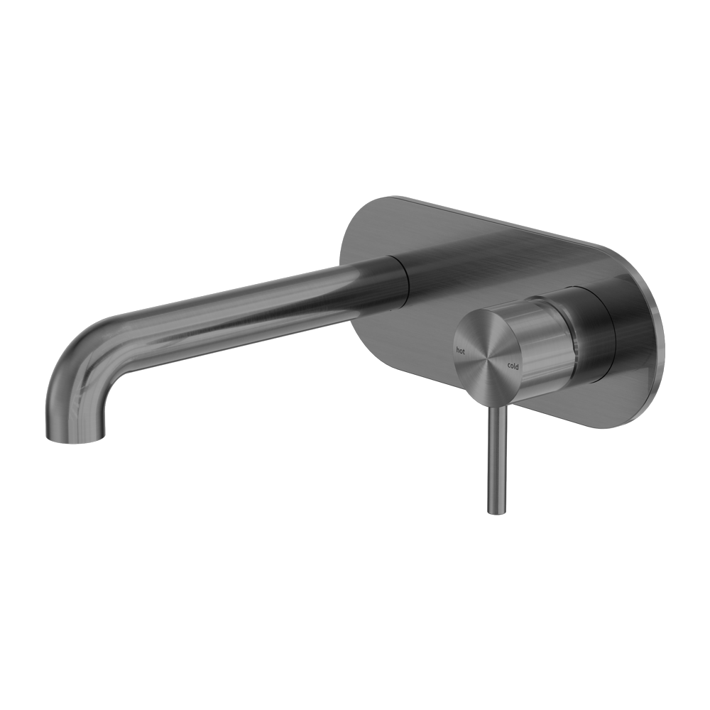 NERO ZEN WALL BASIN / BATH MIXER 230MM GRAPHITE