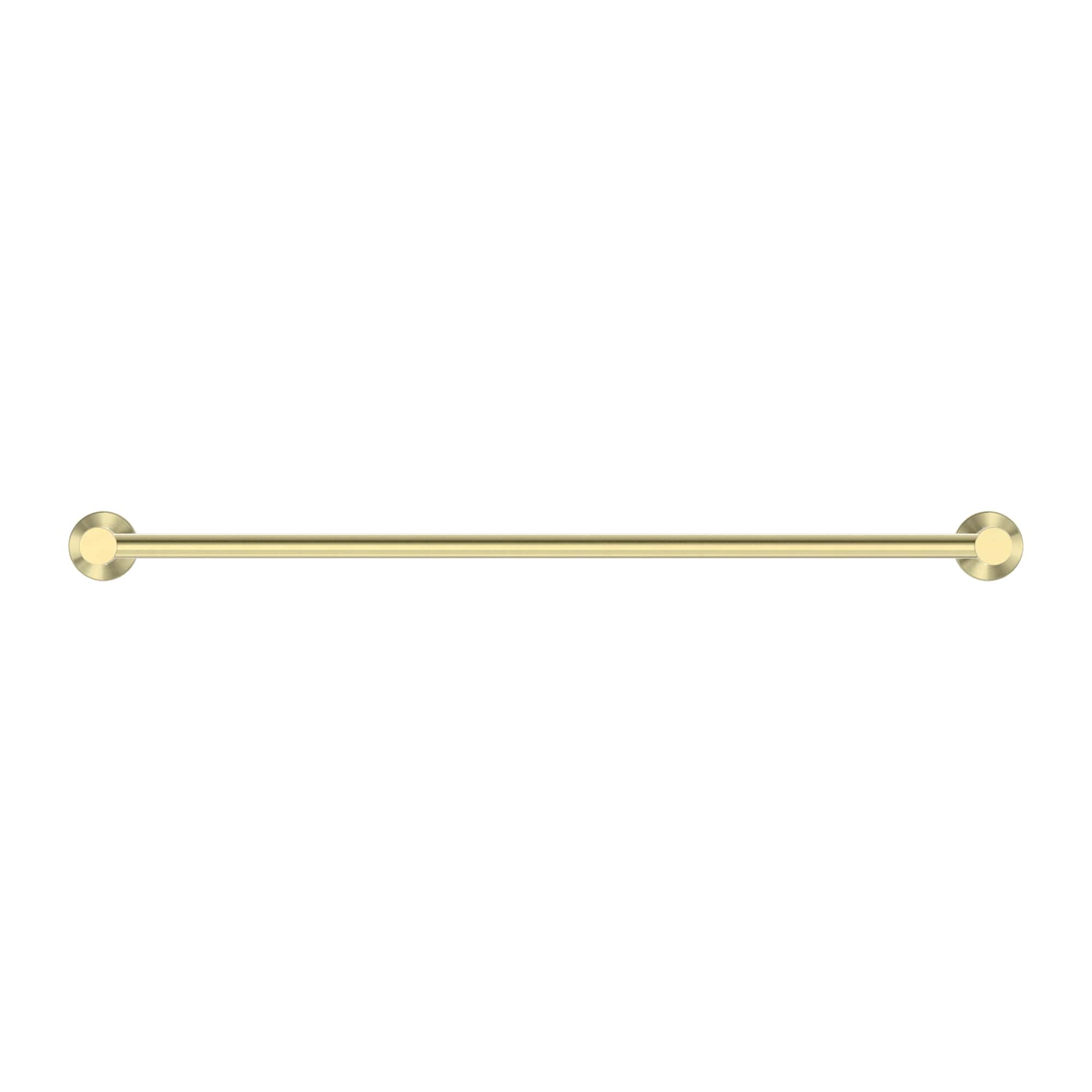 NERO MECCA SINGLE NON-HEATED TOWEL RAIL BRUSHED GOLD (AVAILABLE IN 600MM AND 800MM)