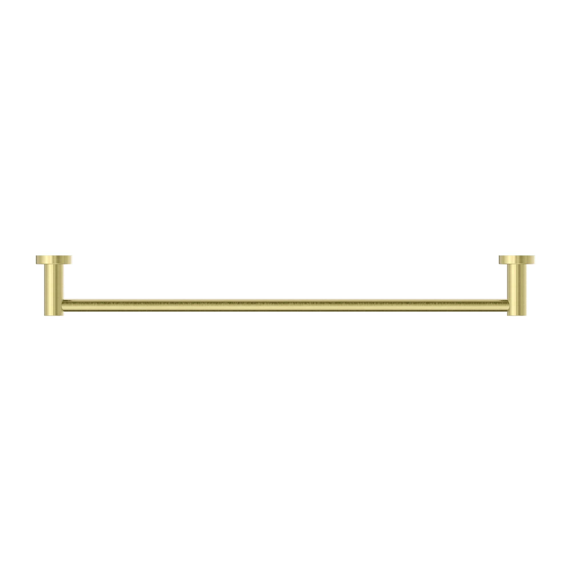 NERO MECCA SINGLE NON-HEATED TOWEL RAIL BRUSHED GOLD (AVAILABLE IN 600MM AND 800MM)