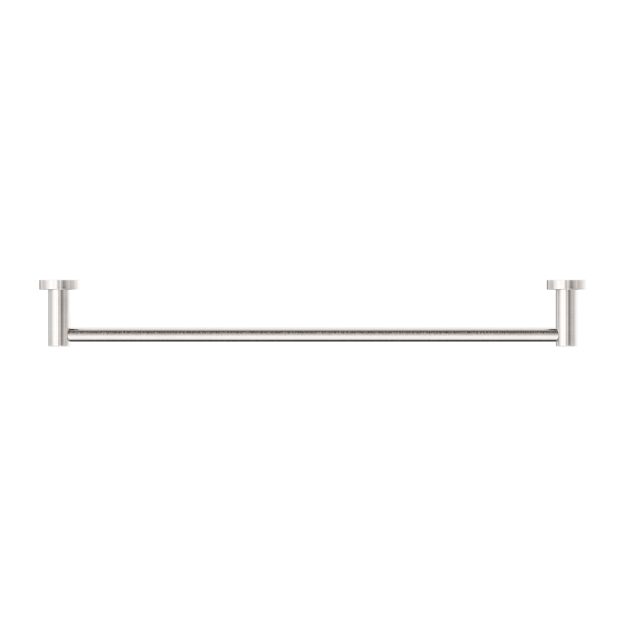 NERO MECCA SINGLE NON-HEATED TOWEL RAIL BRUSHED NICKEL (AVAILABLE IN 600MM AND 800MM)