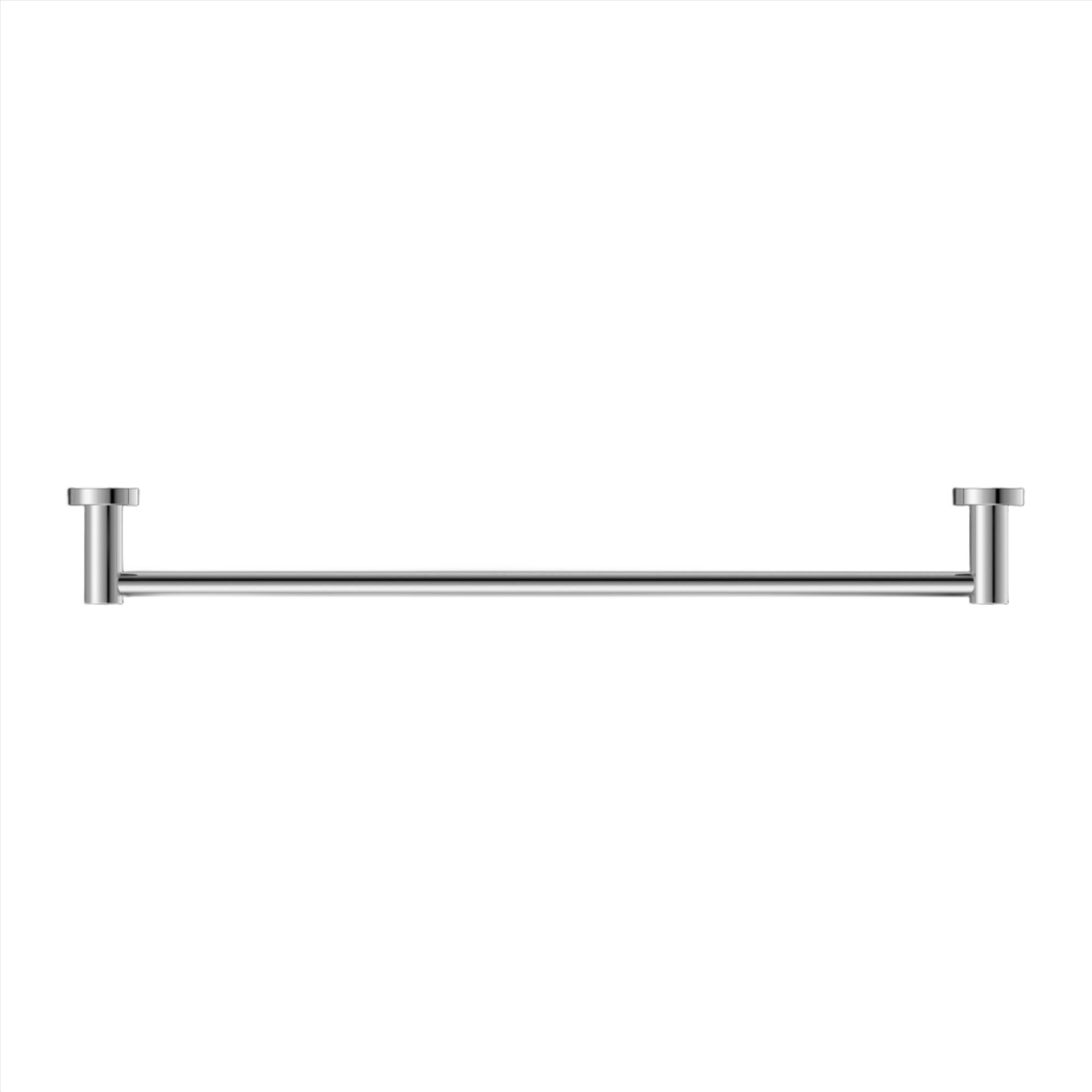 NERO MECCA SINGLE NON-HEATED TOWEL RAIL CHROME (AVAILABLE IN 600MM AND 800MM)