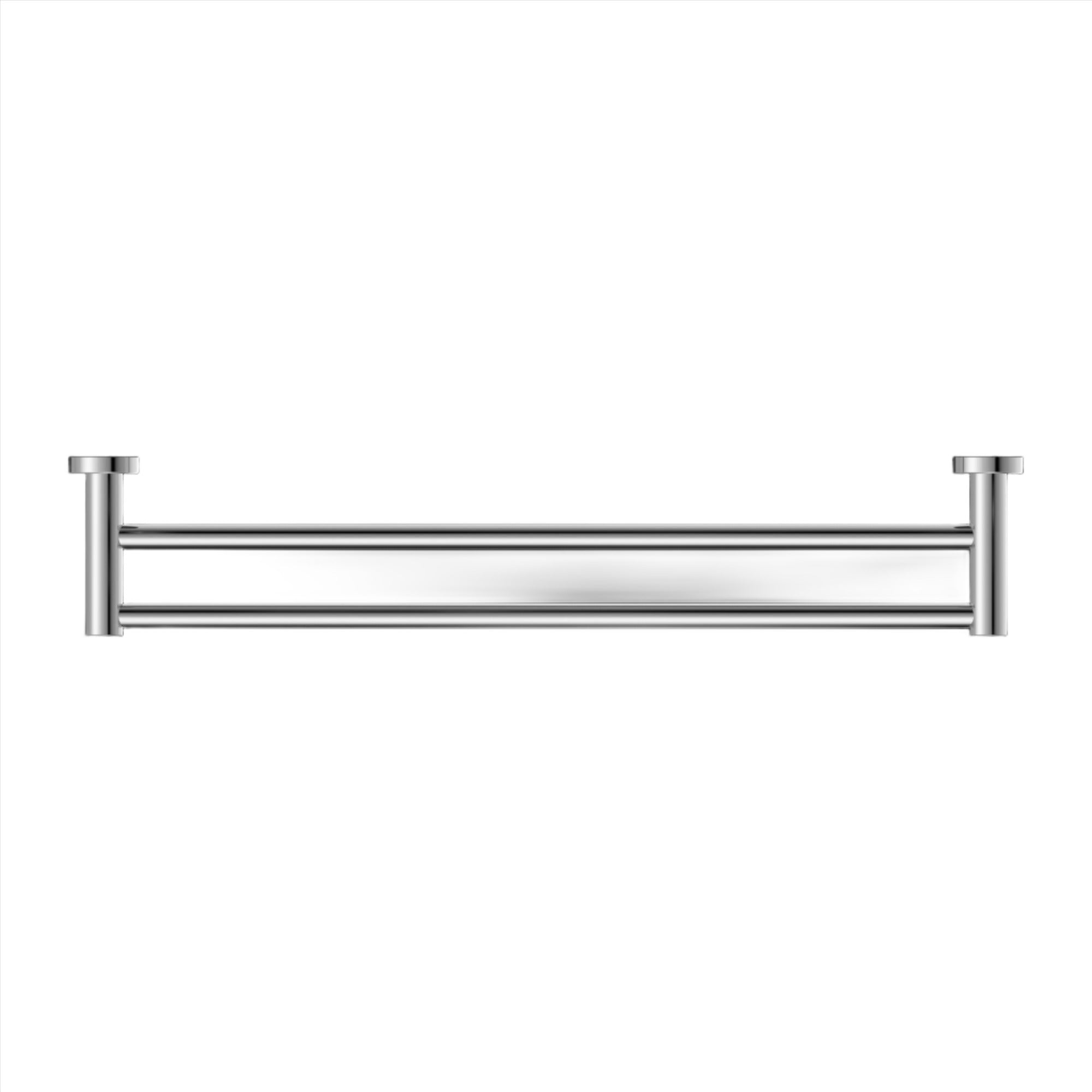 NERO MECCA DOUBLE NON-HEATED TOWEL RAIL CHROME (AVAILABLE IN 600MM AND 800MM)