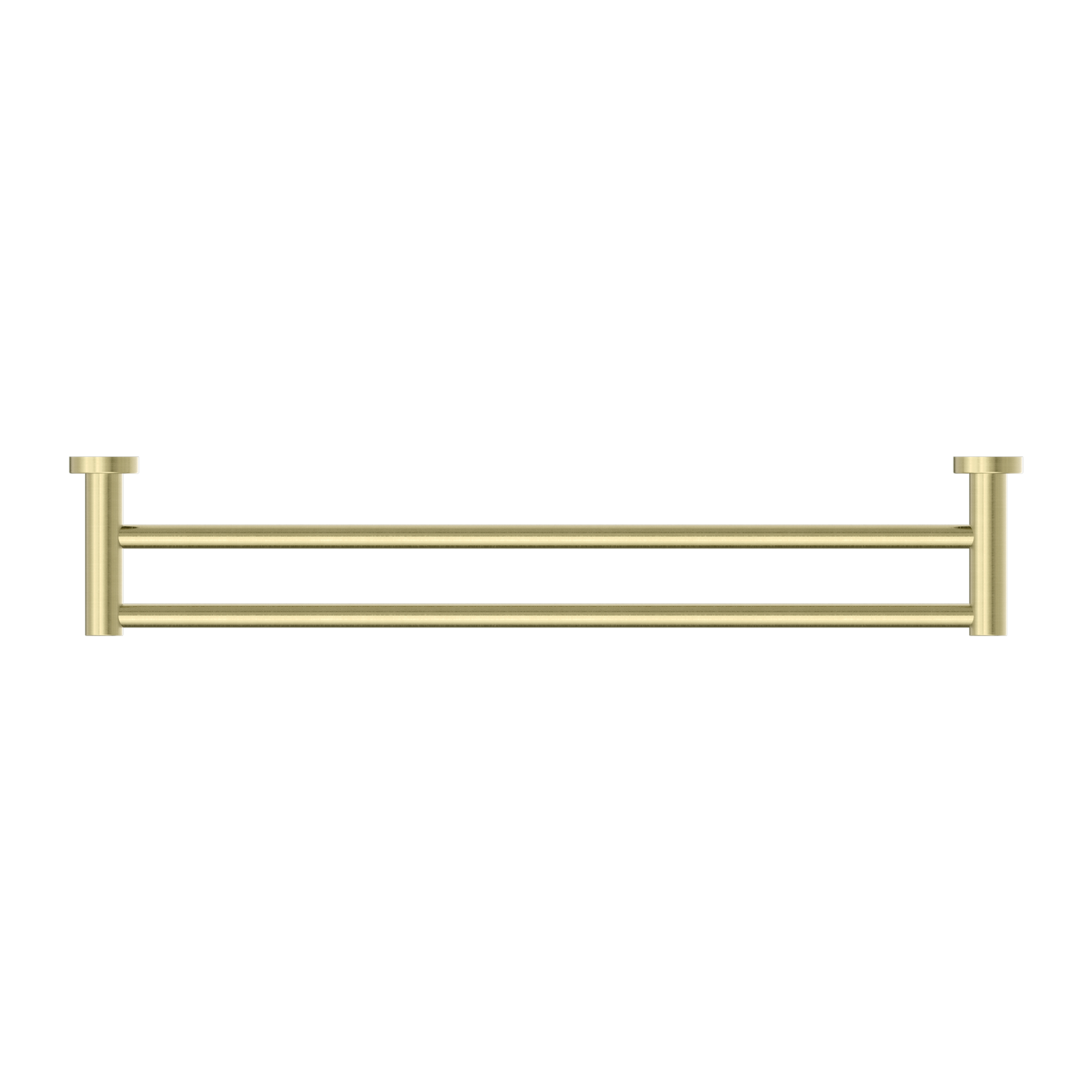 NERO MECCA DOUBLE NON-HEATED TOWEL RAIL BRUSHED GOLD (AVAILABLE IN 600MM AND 800MM)