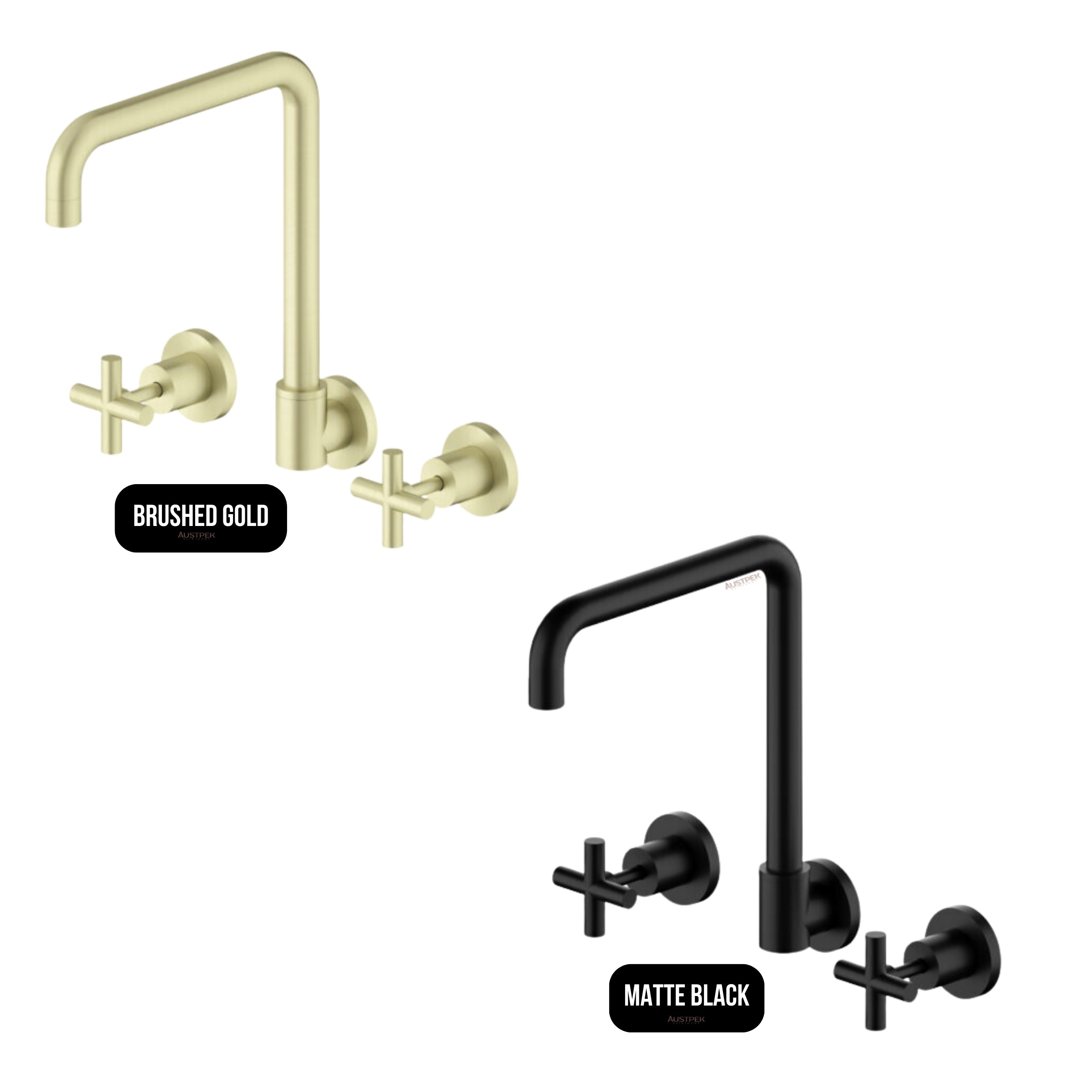 NERO X PLUS WALL KITCHEN SET SWIVEL SPOUT 260MM  MATTE BLACK