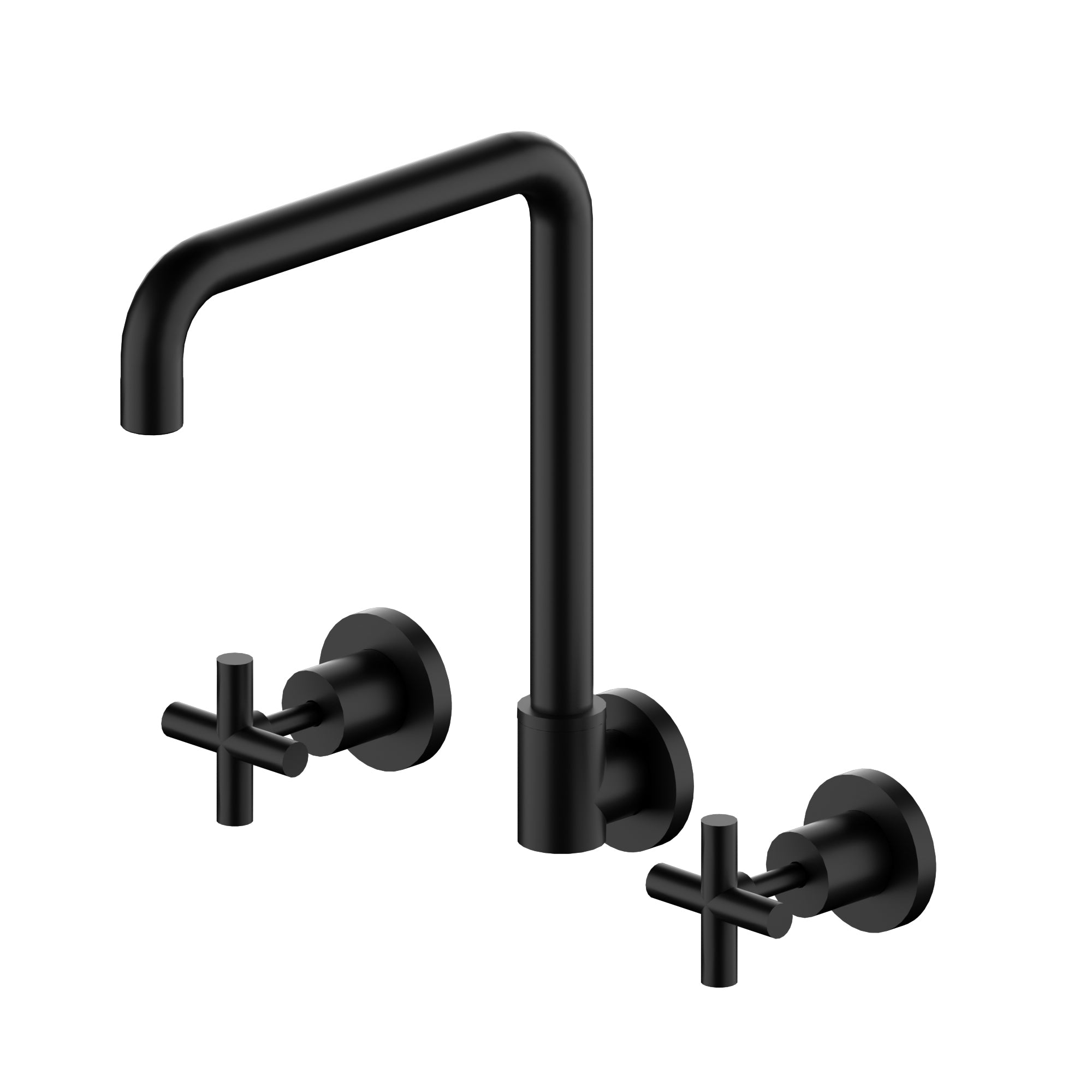 NERO X PLUS WALL KITCHEN SET SWIVEL SPOUT 260MM  MATTE BLACK