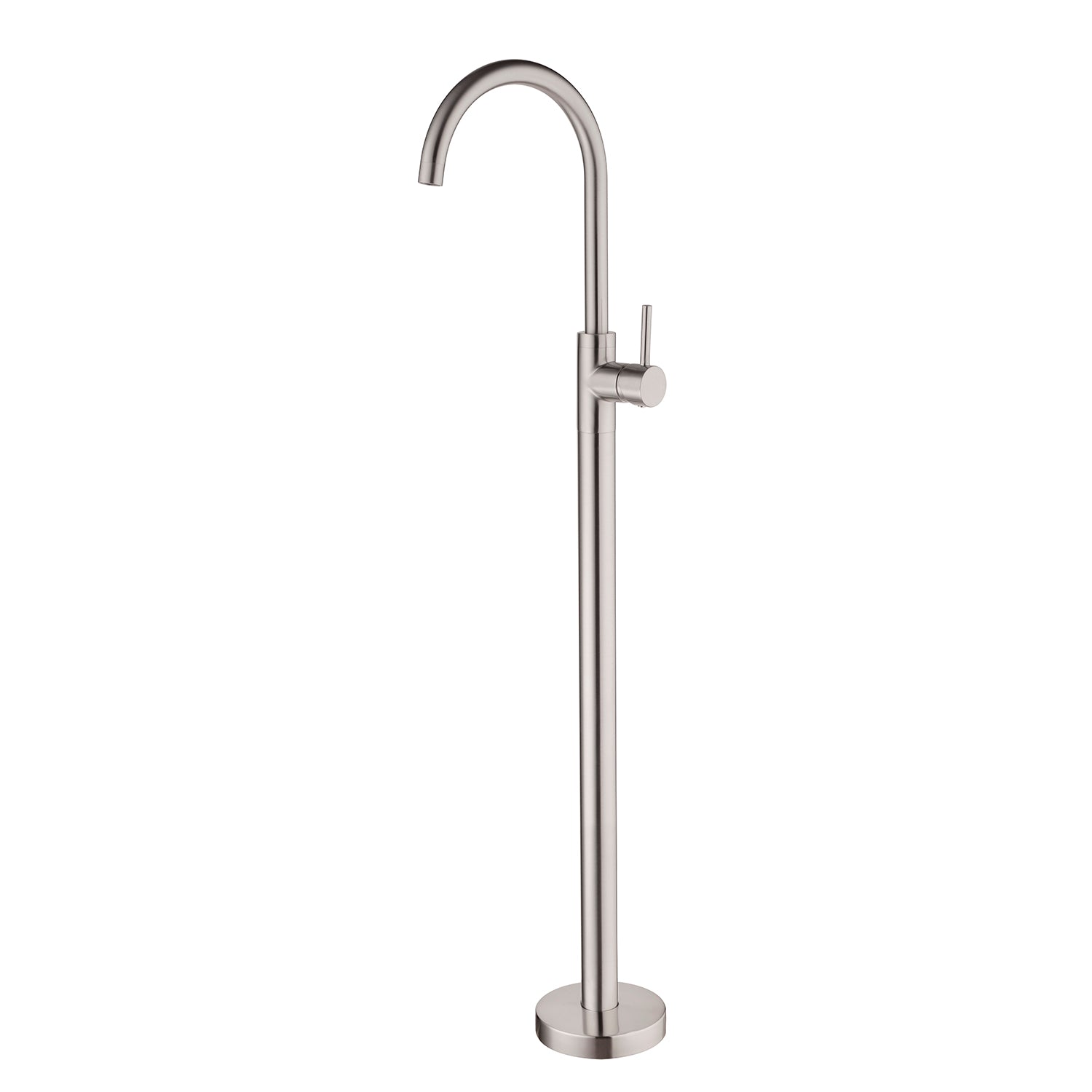 NERO MECCA FREESTANDING BATH MIXER BRUSHED NICKEL