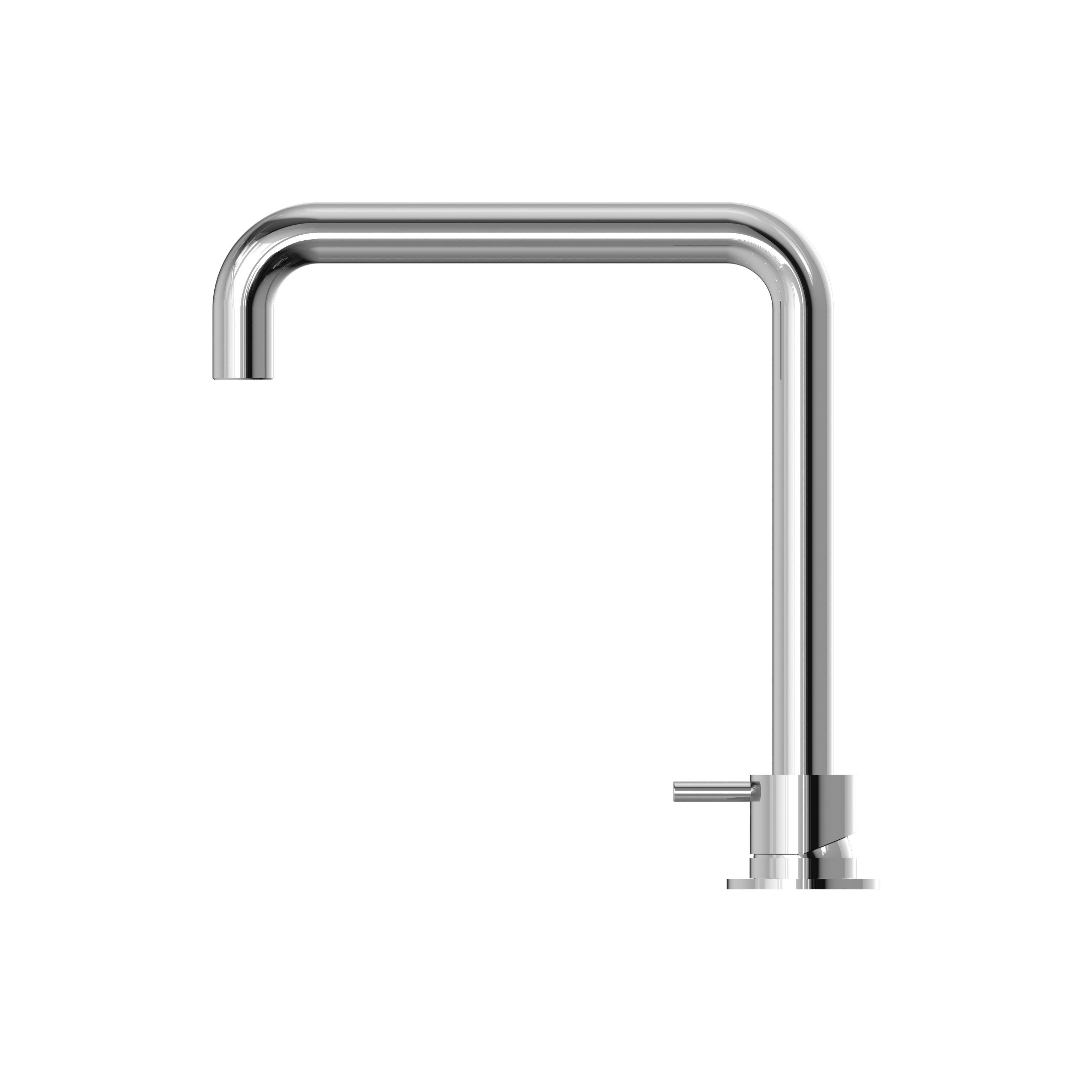 NERO MECCA HOB BASIN MIXER SQUARE SWIVEL SPOUT CHROME