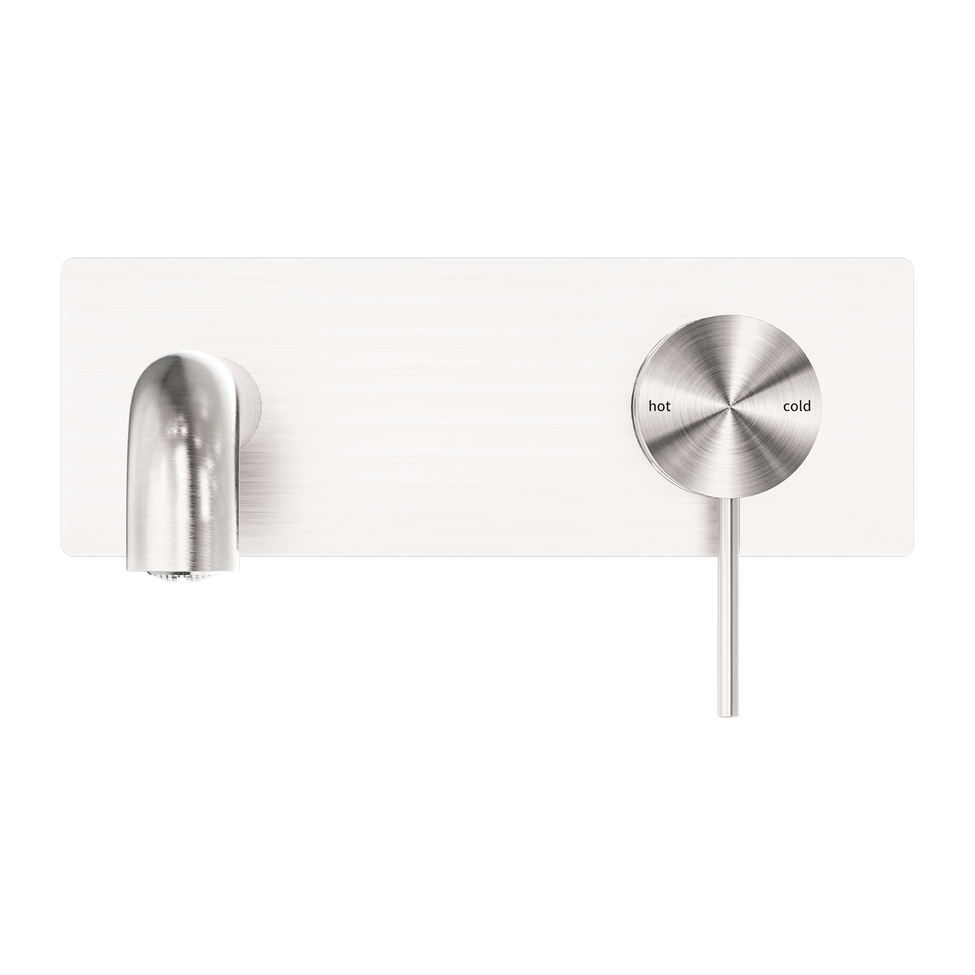 NERO MECCA WALL BASIN/ BATH MIXER BRUSHED NICKEL (AVAILABLE IN 120MM,160MM,185MM, 230MM AND 260MM)