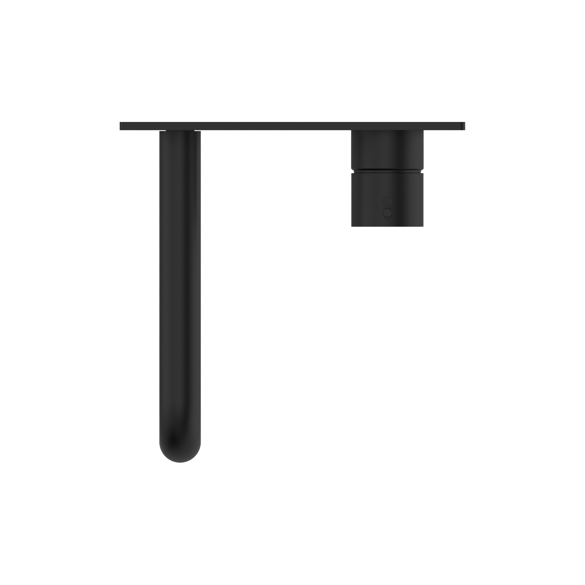 NERO MECCA WALL BASIN/ BATH MIXER HANDLE UP MATTE BLACK  (AVAILABLE IN 120MM,160MM,185MM, 230MM AND 260MM)