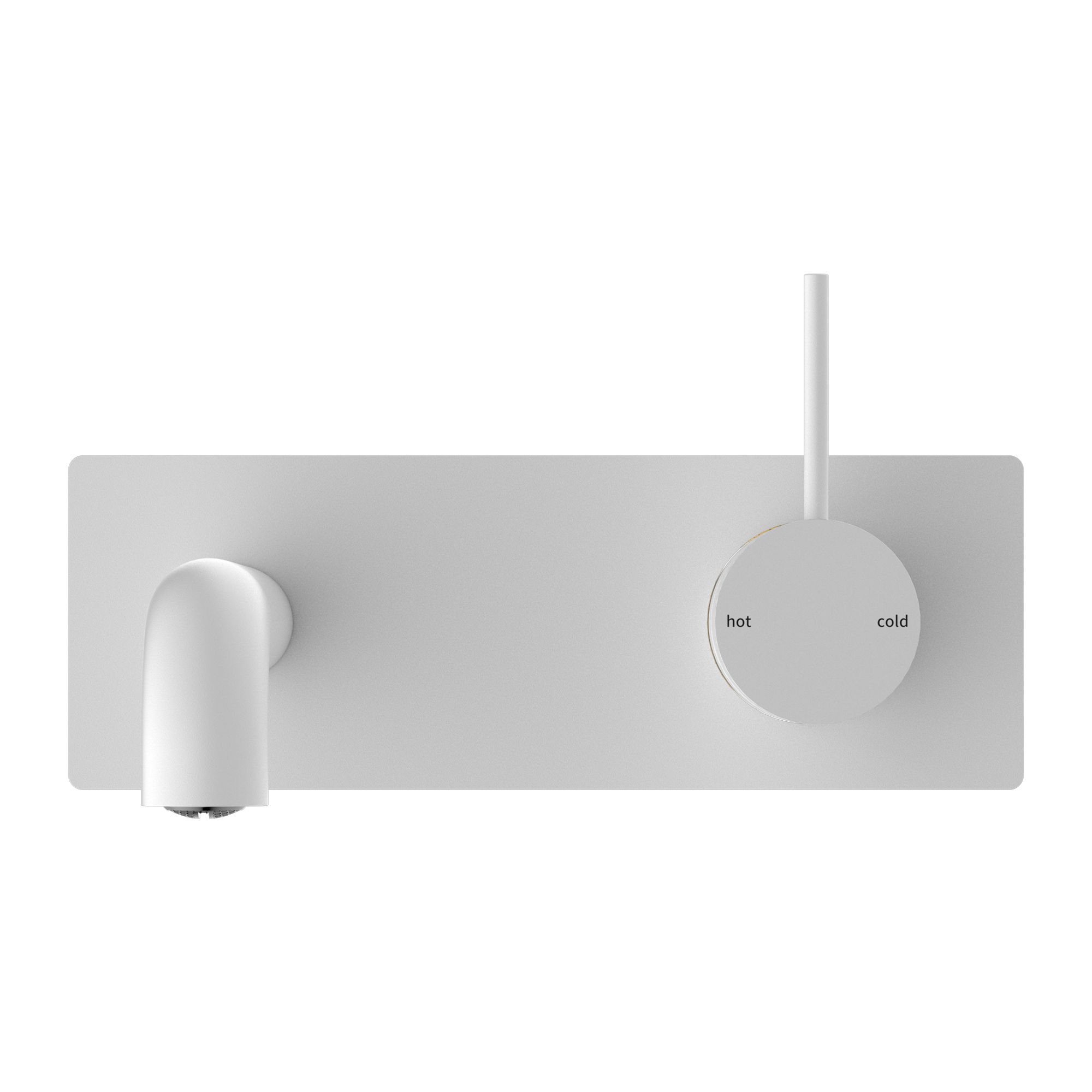 NERO MECCA WALL BASIN/BATH MIXER HANDLE UP MATTE WHITE (AVAILABLE IN 120MM,160MM,185MM, 230MM AND 260MM)