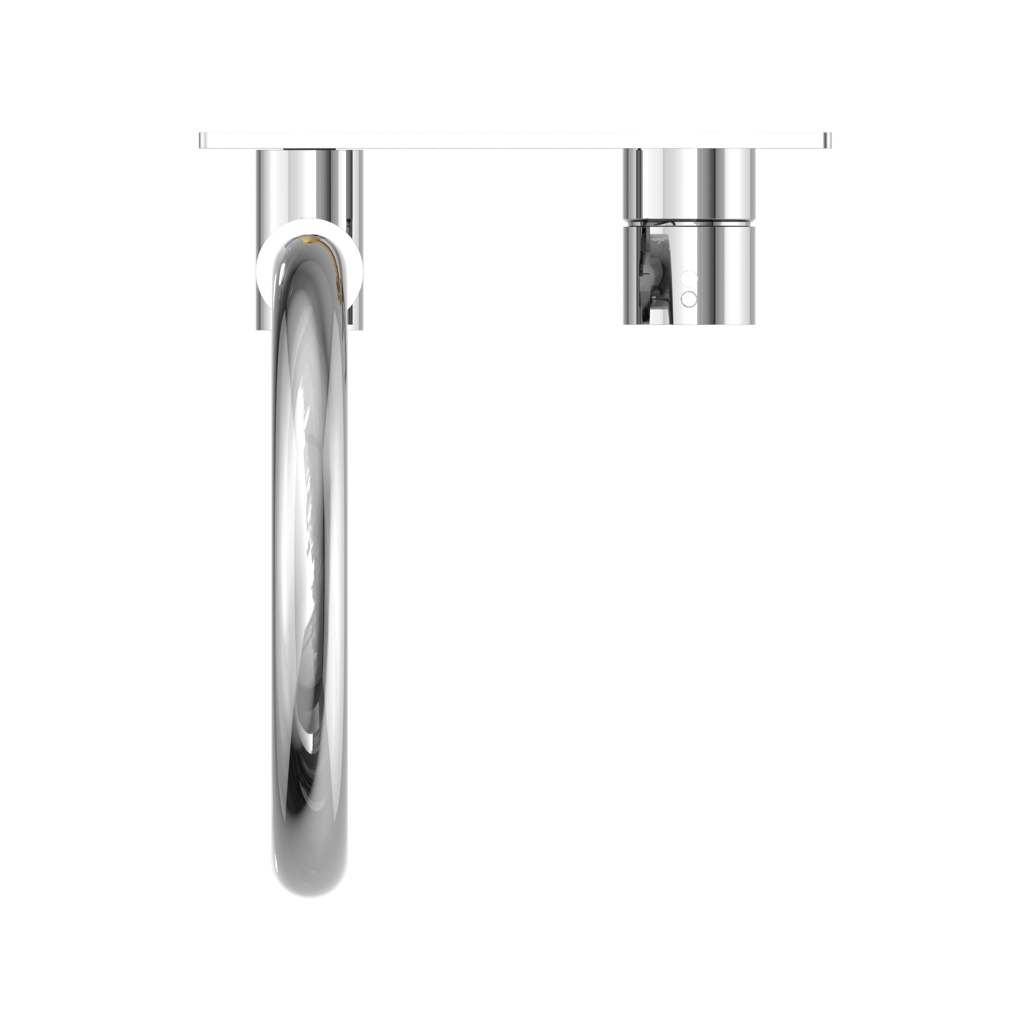 NERO MECCA WALL BASIN/BATH MIXER SWIVEL SPOUT HANDLE UP CHROME