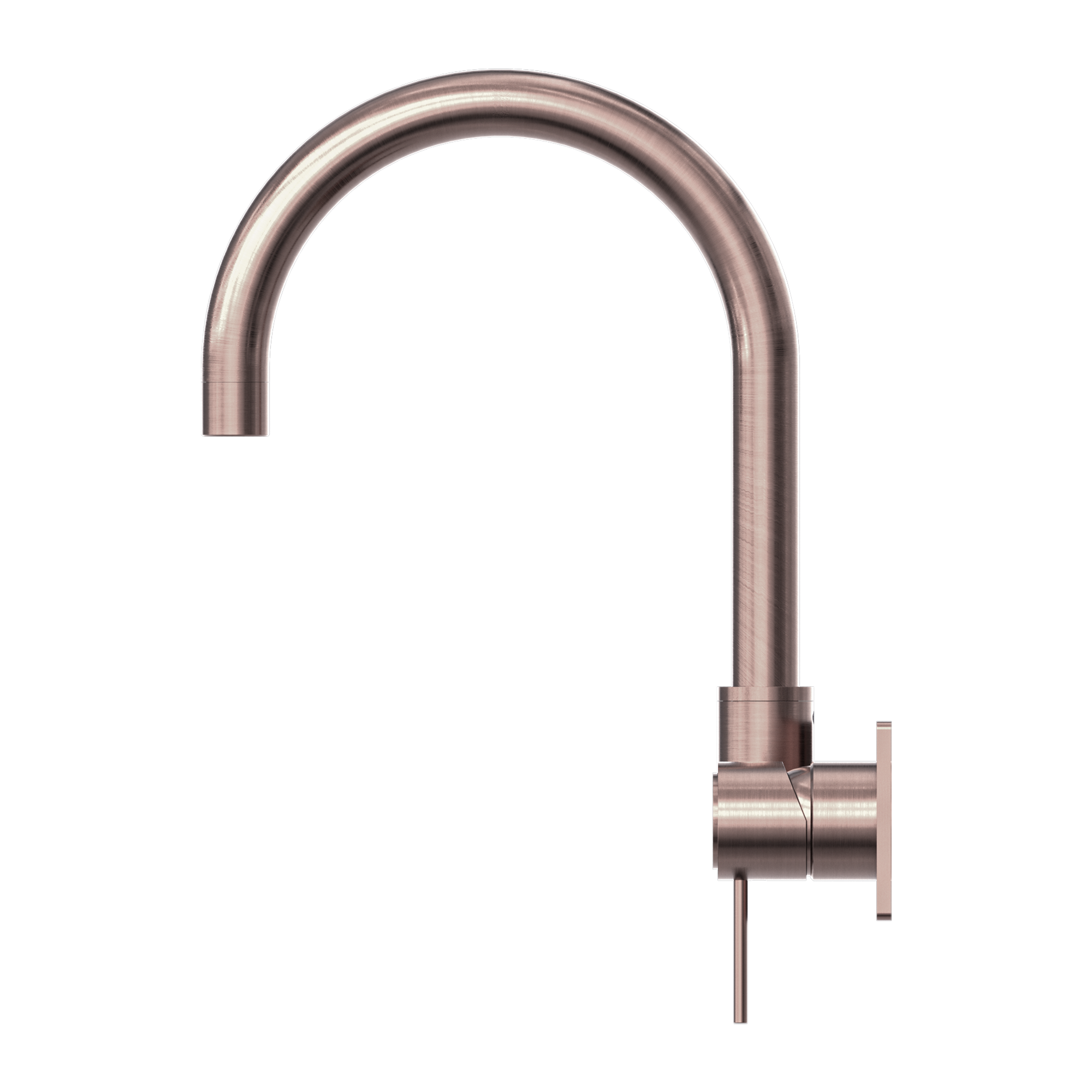 NERO MECCA WALL BASIN/ BATH MIXER SWIVEL SPOUT BRUSHED BRONZE