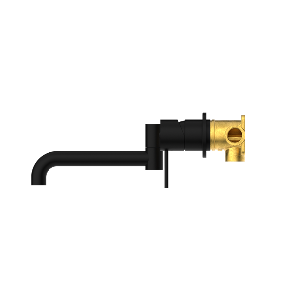 NERO MECCA WALL BASIN/BATH MIXER SWIVEL SPOUT MATTE BLACK