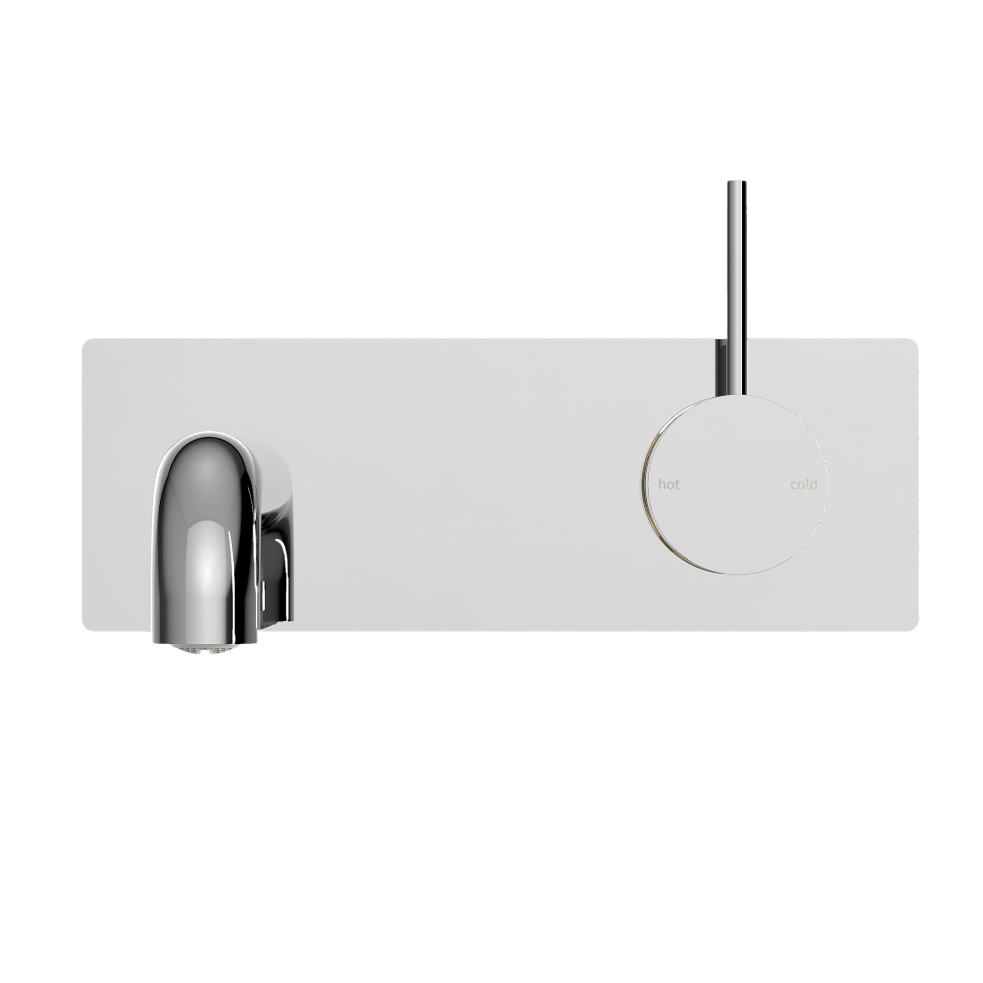 NERO MECCA WALL BASIN/BATH MIXER HANDLE UP CHROME  (AVAILABLE IN 120MM,160MM,185MM, 230MM AND 260MM)