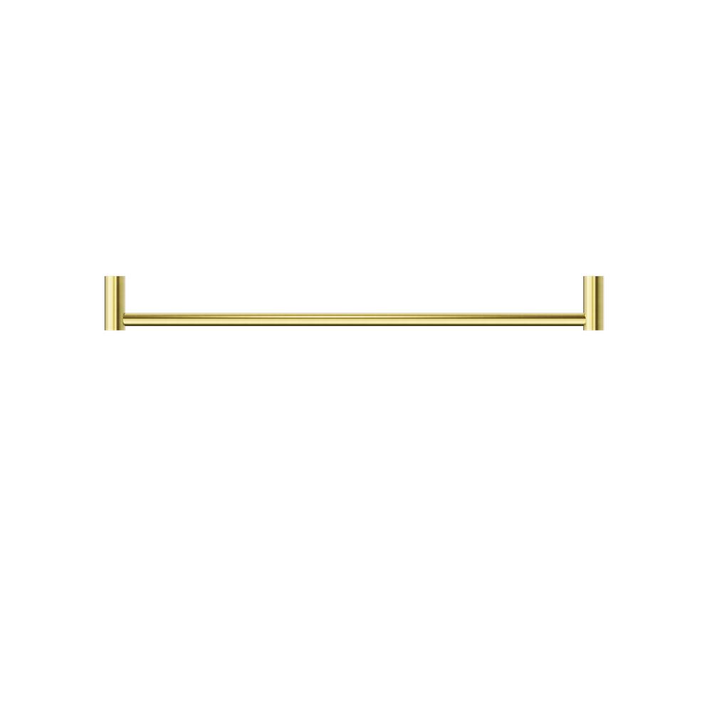 NERO MECCA SINGLE NON-HEATED TOWEL RAIL BRUSHED GOLD (ALSO AVAILABLE IN 600MM AND 800MM)