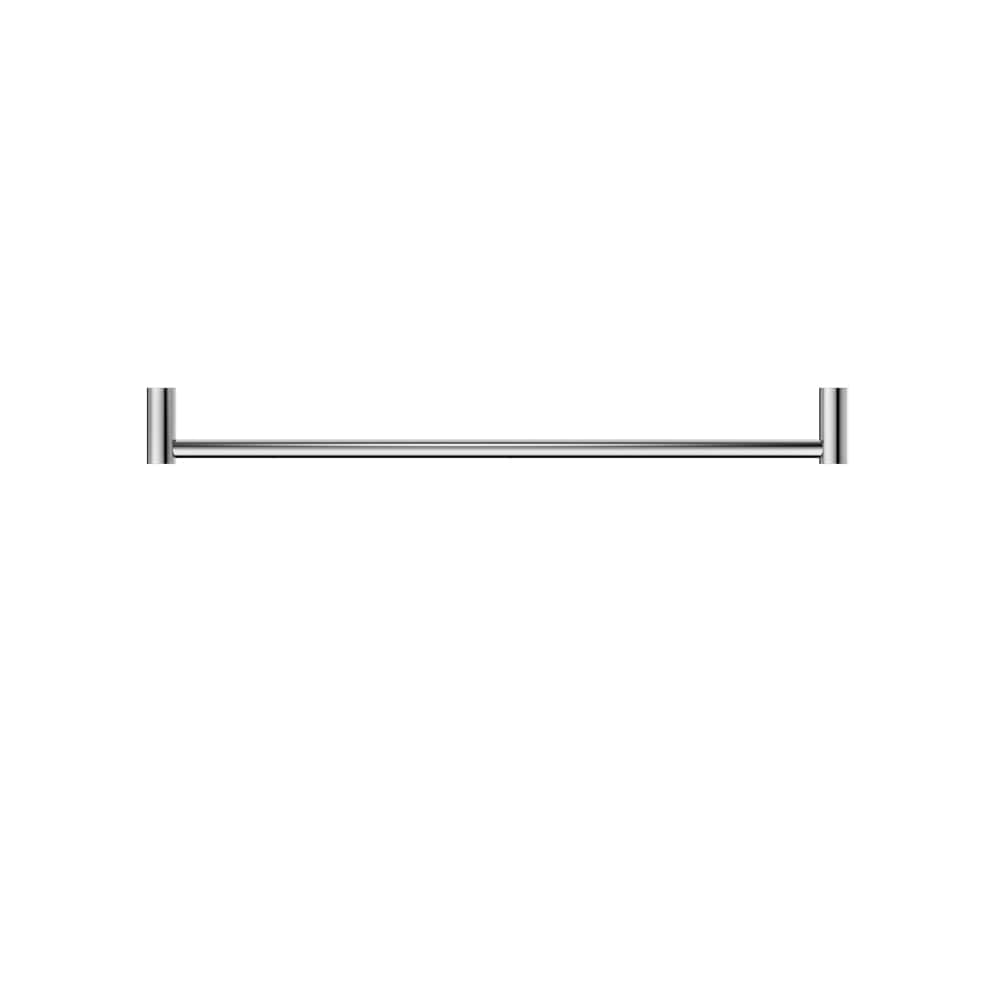 NERO MECCA SINGLE NON-HEATED TOWEL RAIL CHROME (AVAILABLE IN 600MM AND 800MM)