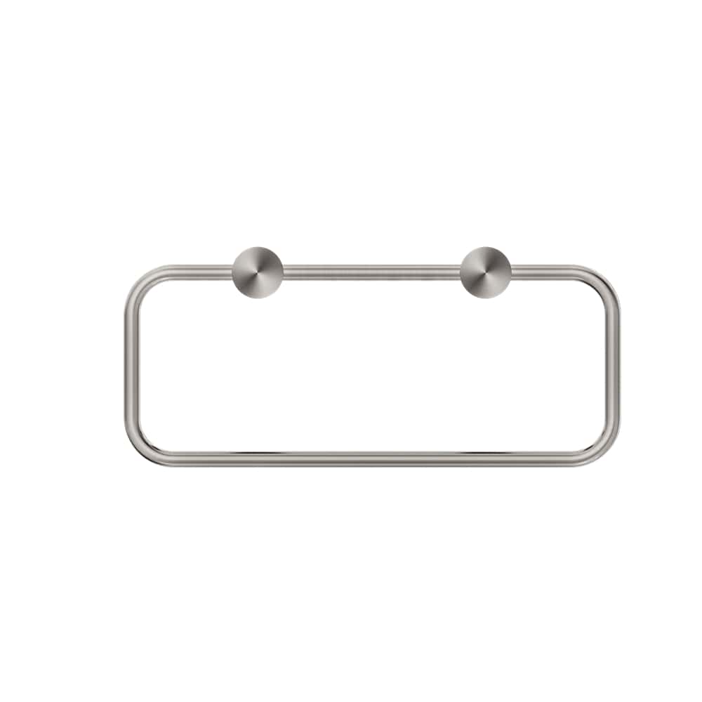 NERO MECCA TOWEL RING BRUSHED NICKEL