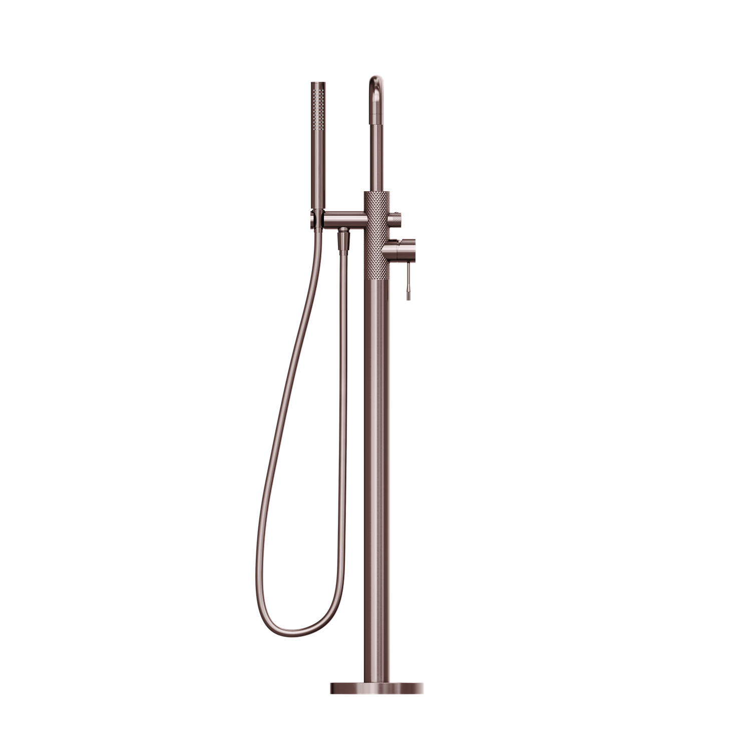 NERO OPAL FREESTANDING BATH MIXER WITH HAND SHOWER 1055MM BRUSHED BRONZE