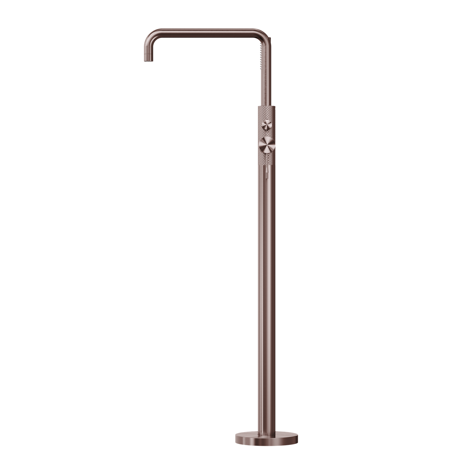 NERO OPAL FREESTANDING BATH MIXER WITH HAND SHOWER 1055MM BRUSHED BRONZE