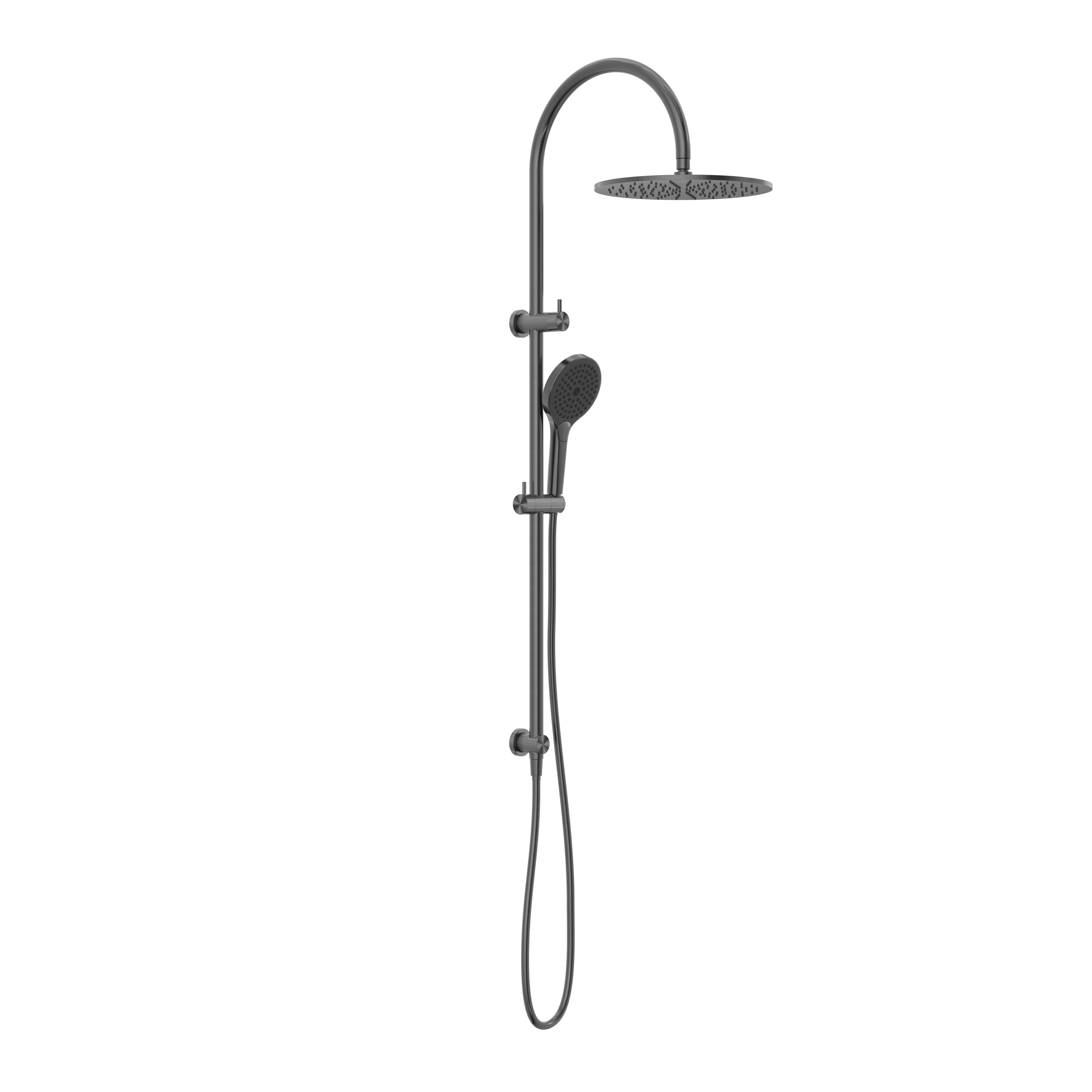 NERO OPAL TWIN SHOWER WITH AIR SHOWER II GRAPHITE